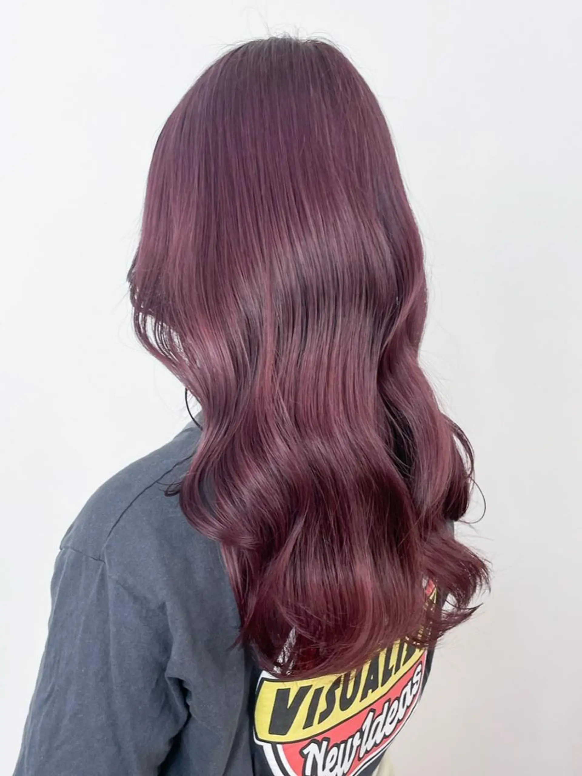 カラー セミロング ラベンダーカラー ラベンダーピンク ピンクカラー カット ヘアカラー トリートメント ITbyALBUM 藤沢店のヘアスタイル