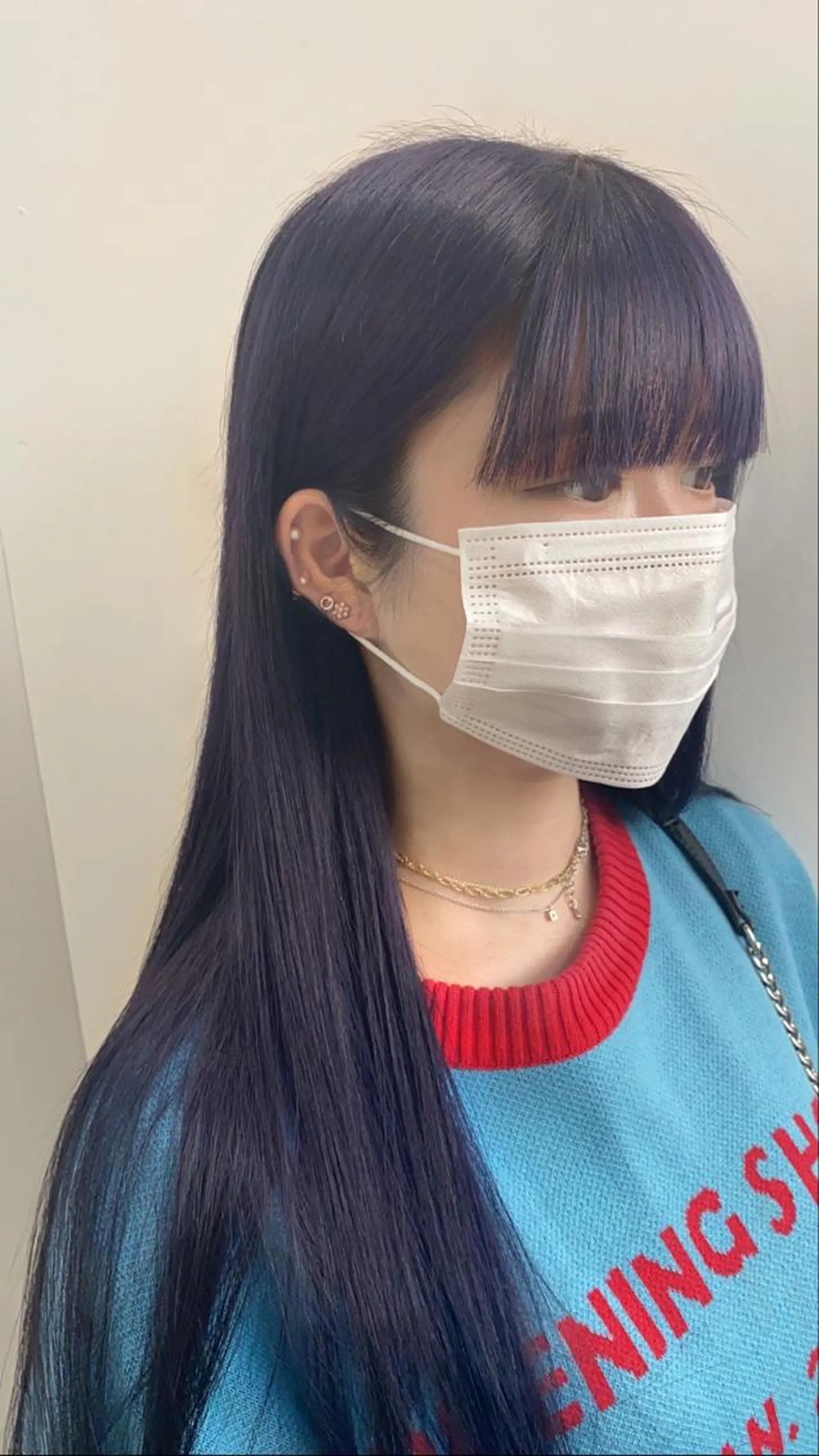 ロング カラー ディープラベンダー ラベンダーカラー レイヤー/ハイトーン 🧸SENAのヘアスタイル