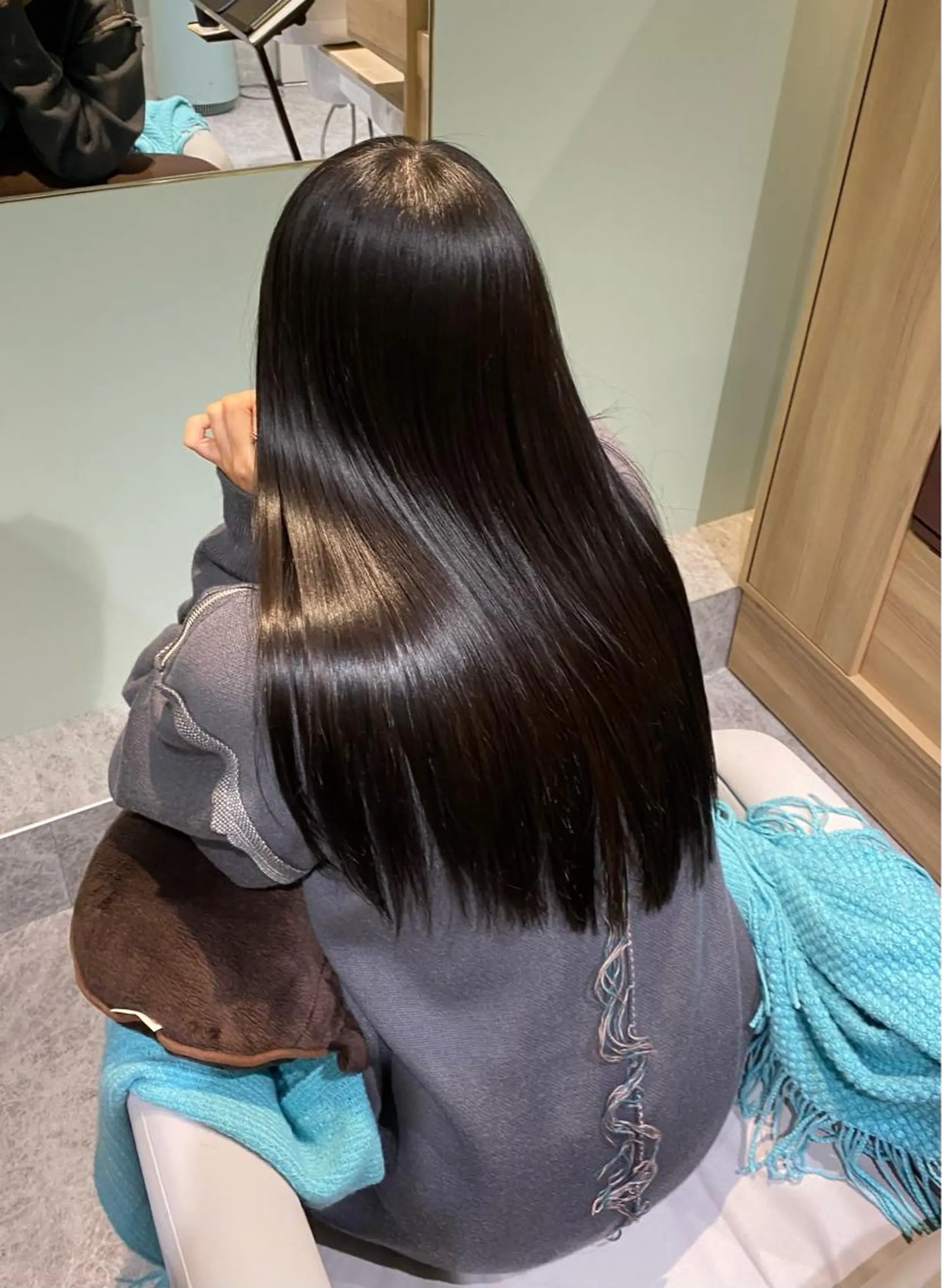 ロング カット 縮毛矯正 橋本 しゅうまのヘアスタイル