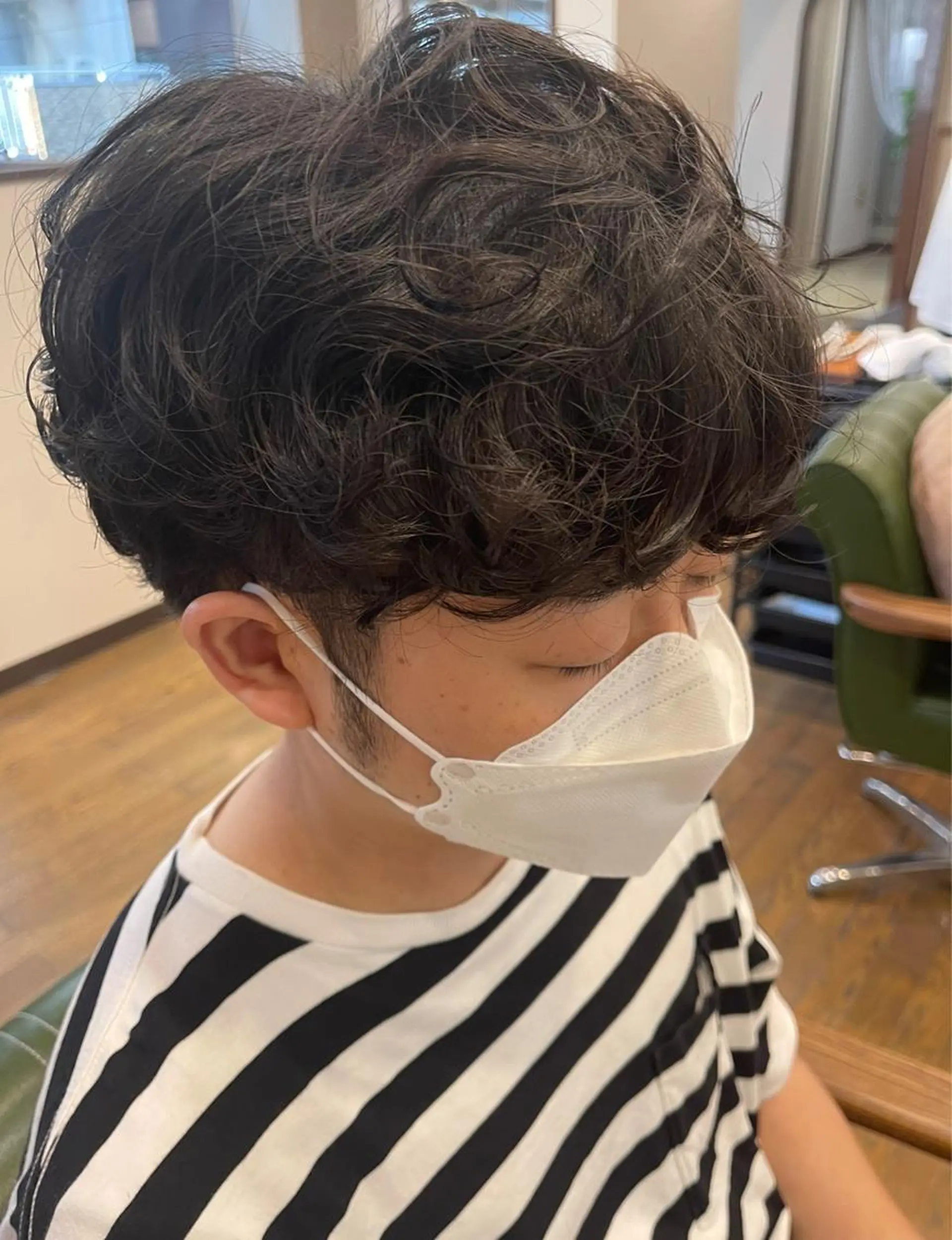 メンズ マッシュ メンズパーマ カット モテ🤍ヘア 🖤gene川島のヘアスタイル