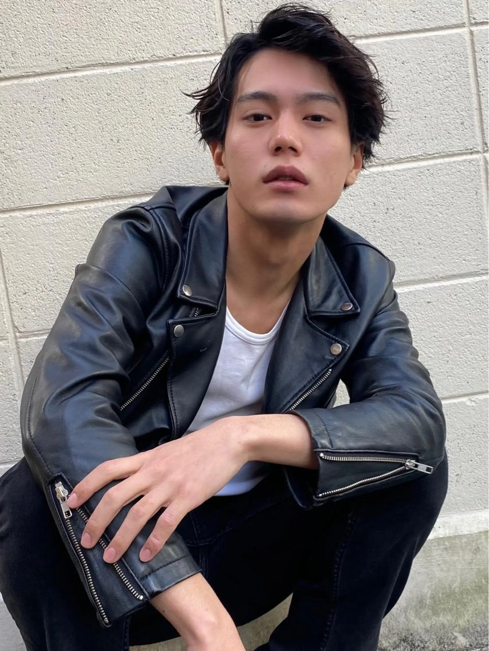 ミディアム 艶カラー/フェイス レイヤー/たむのヘアスタイル