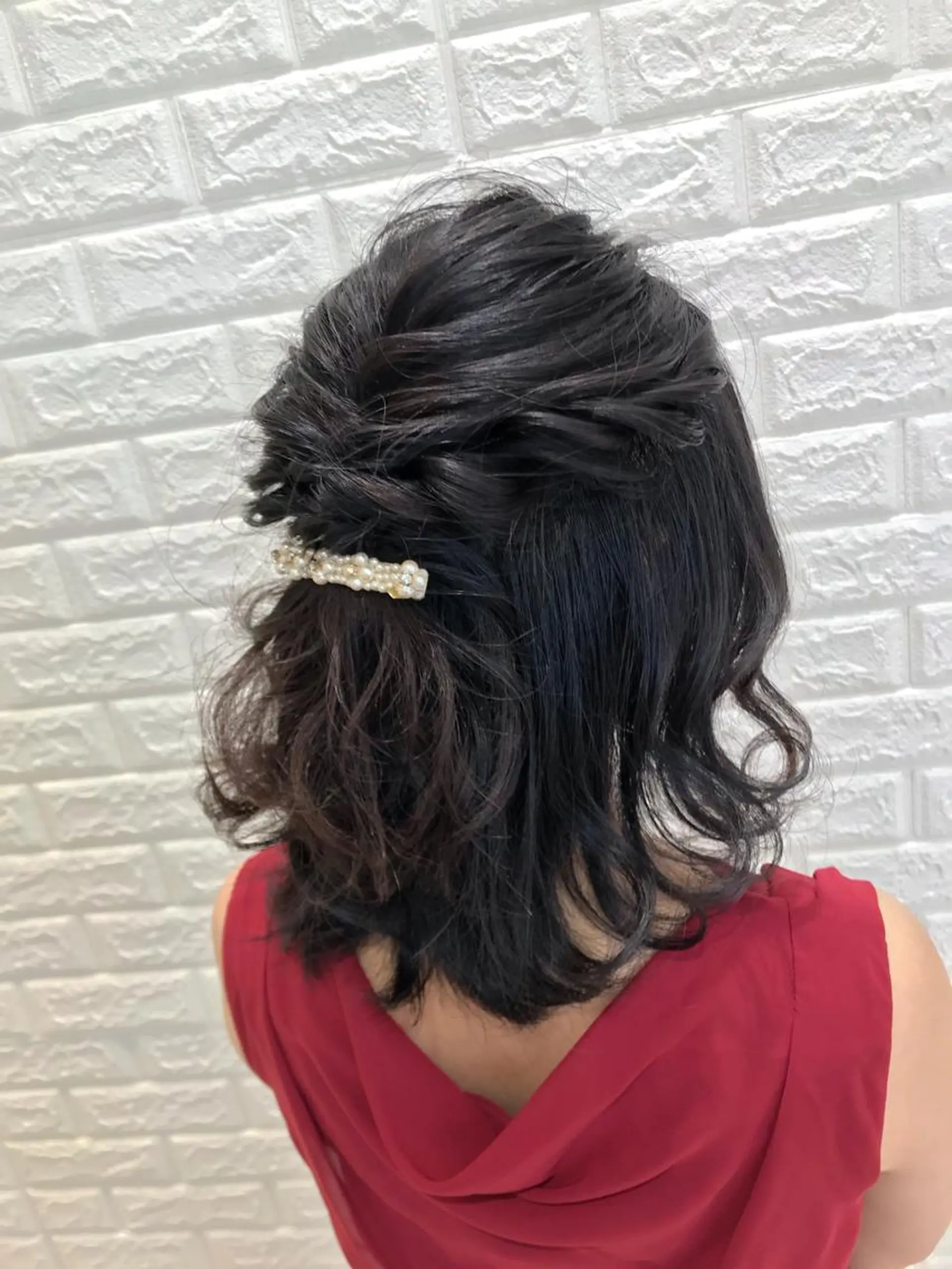 ミディアム ヘアアレンジ 岡田詩織 MODE Ks松原店のヘアスタイル