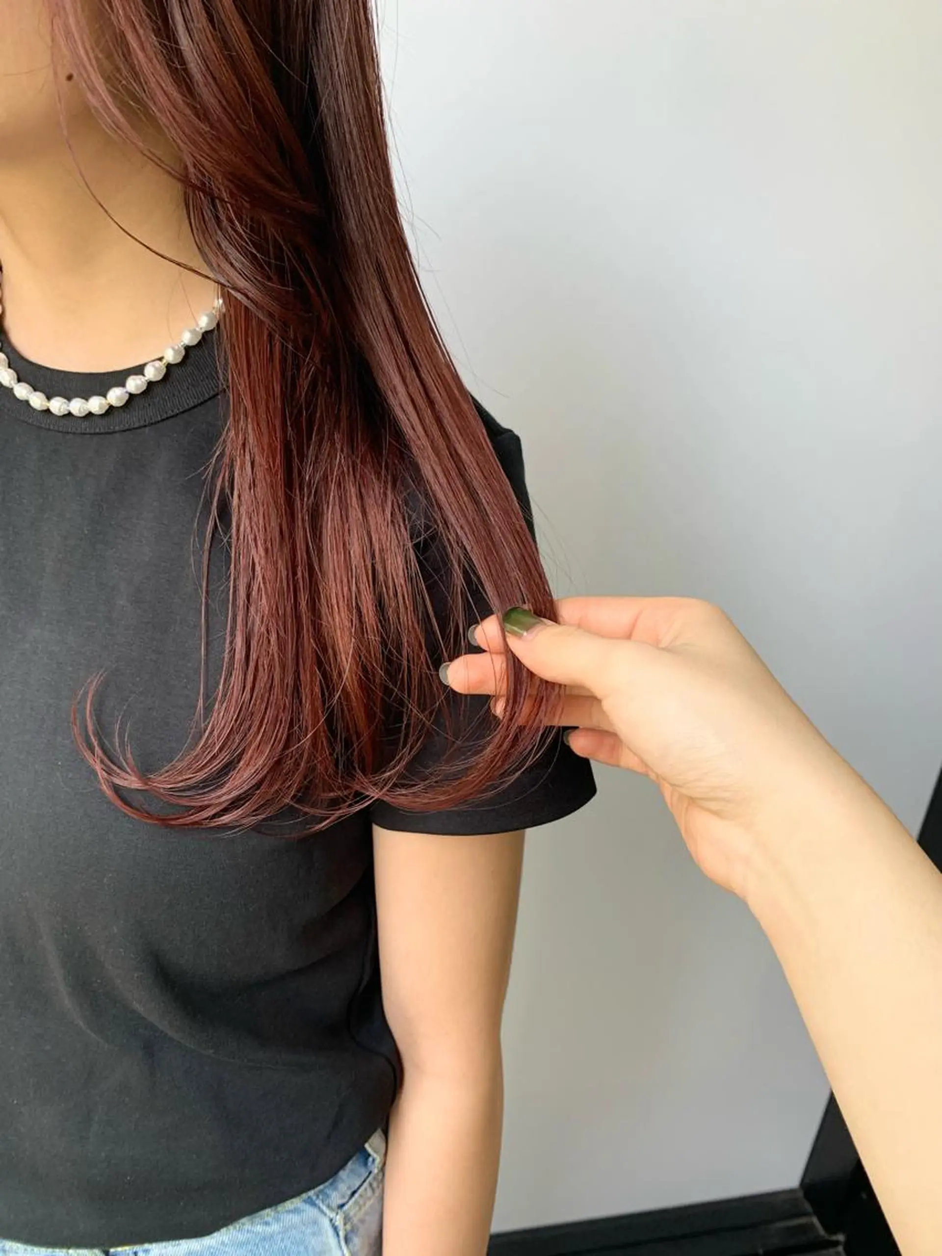 ロング カラー ピンクカラー ヘアカラー トリートメント 🎀taro ブリーチなしカラーのヘアスタイル