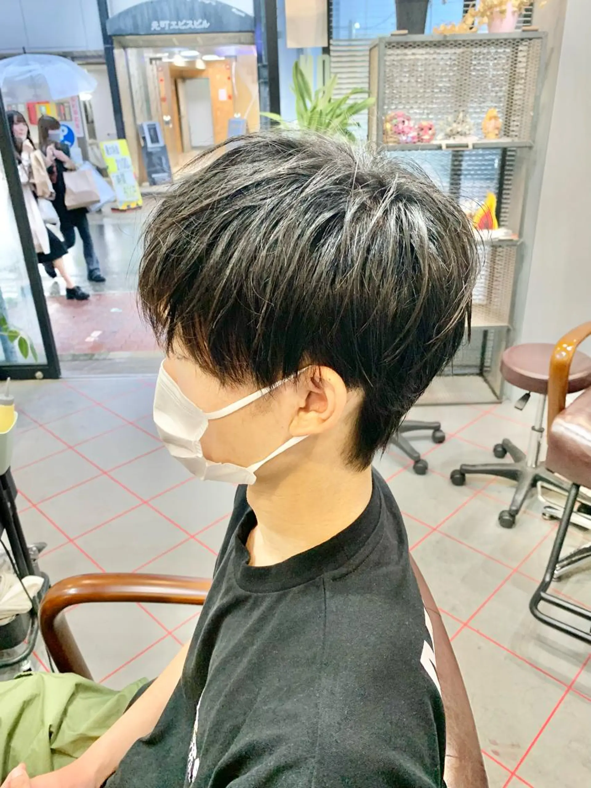 ショート パーマ メンズ マッシュ メンズサロン　アソビ所属・【扱いやすいパーマ】 眞鍋拓己のヘアスタイル