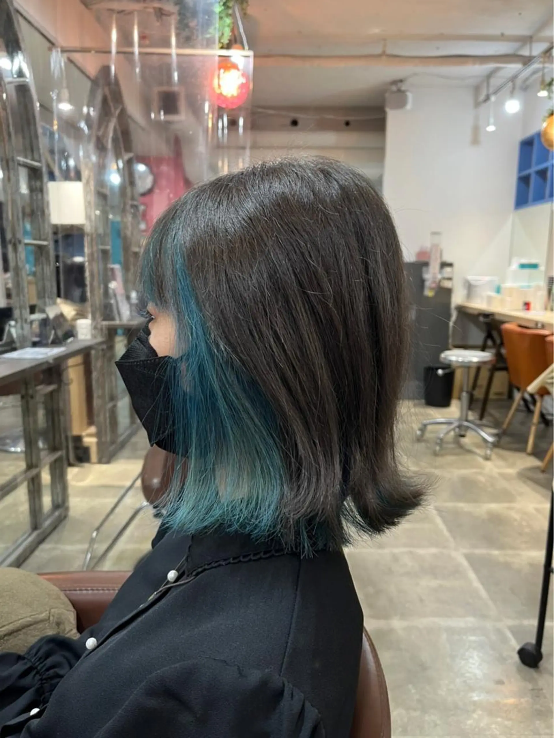 ショート カラー ミストバング ブリーチ  フェイスフレーミング ヘアカラー エリアNo.1カラー ⭐️hikaru⭐️のヘアスタイル