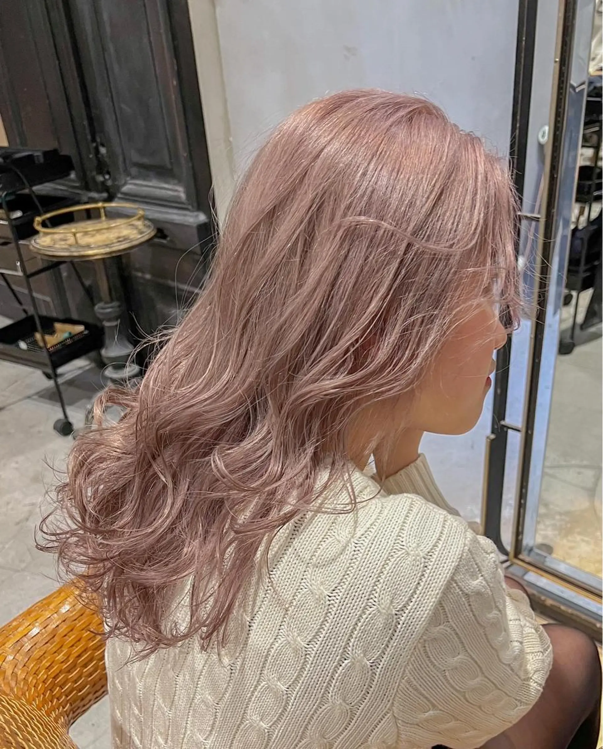 セミロング カラー カット ヘアカラー トリートメント 海外デザイン🇺🇸 石渡諒太のヘアスタイル
