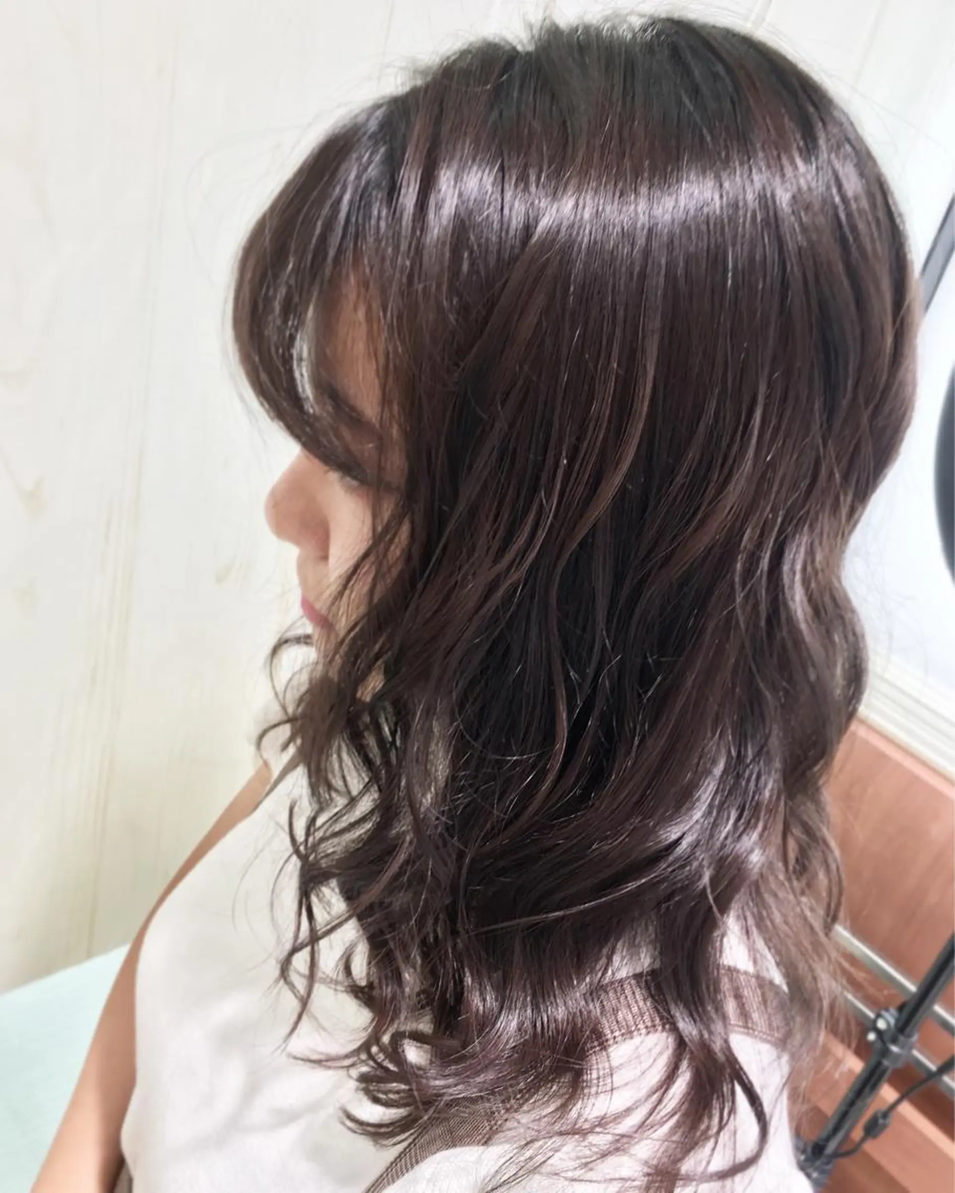 ロング カラー グレージュ イルミナカラー 縮毛矯正 N° jillva ♦️川端裕司♦️のヘアスタイル