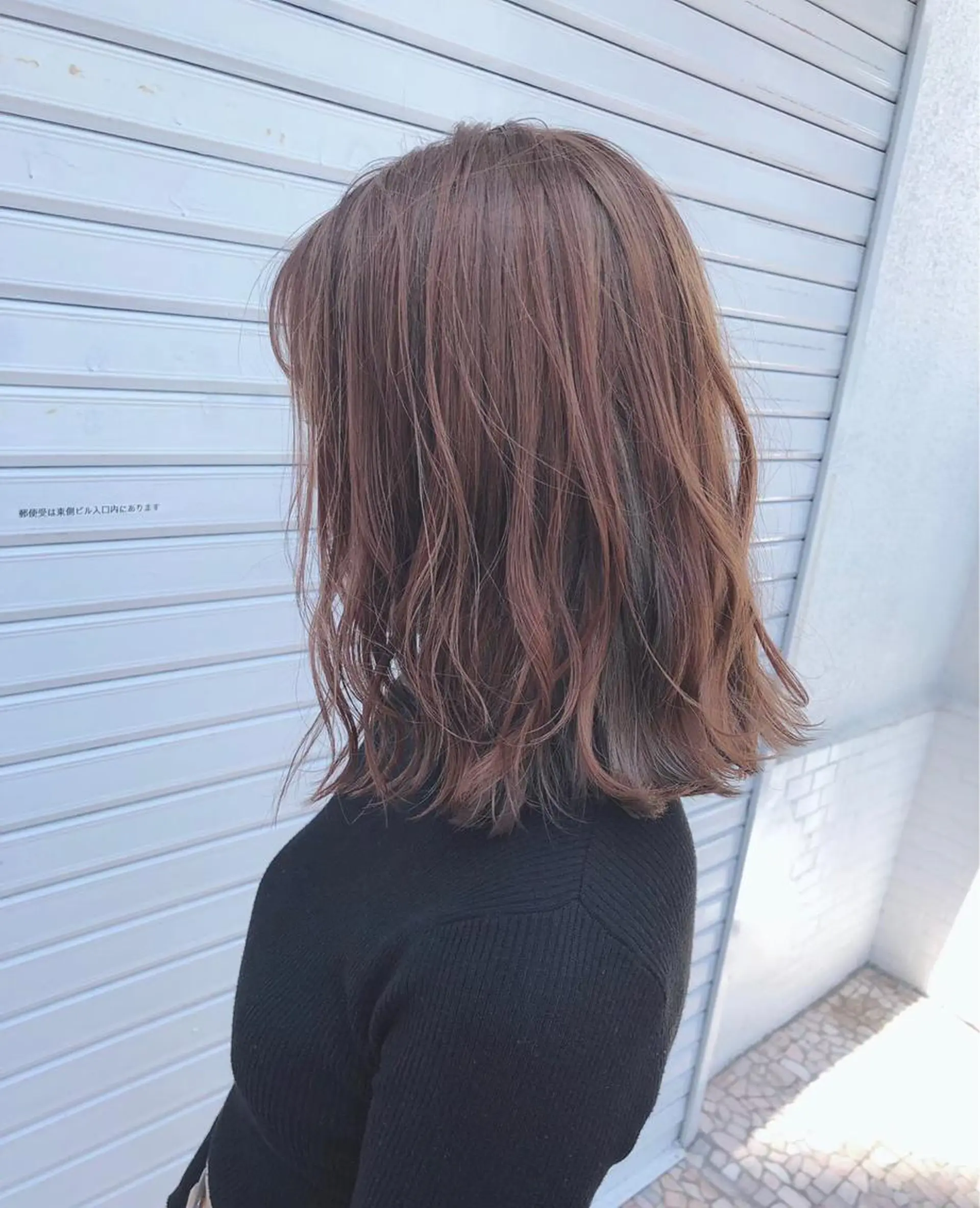 ミディアム 髪質改善×潤艶カラー ⭐️岡田崇彰のヘアスタイル