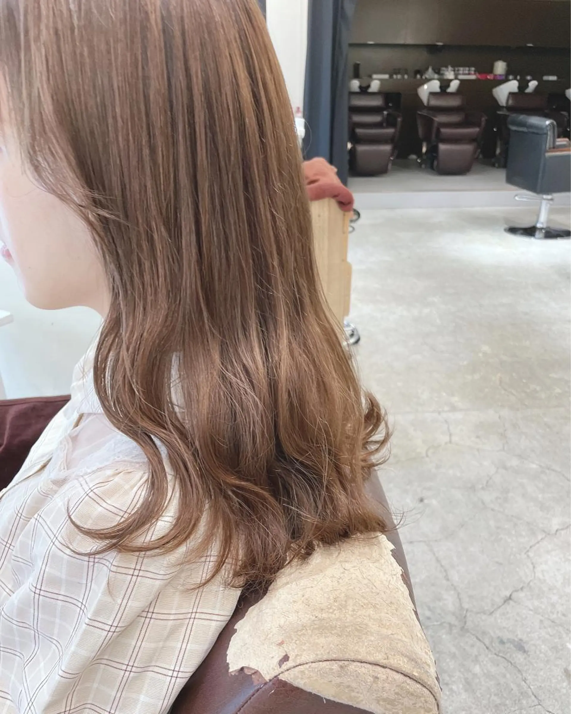 ロング カラー カット ぱつっとボブ 古家 佑真のヘアスタイル