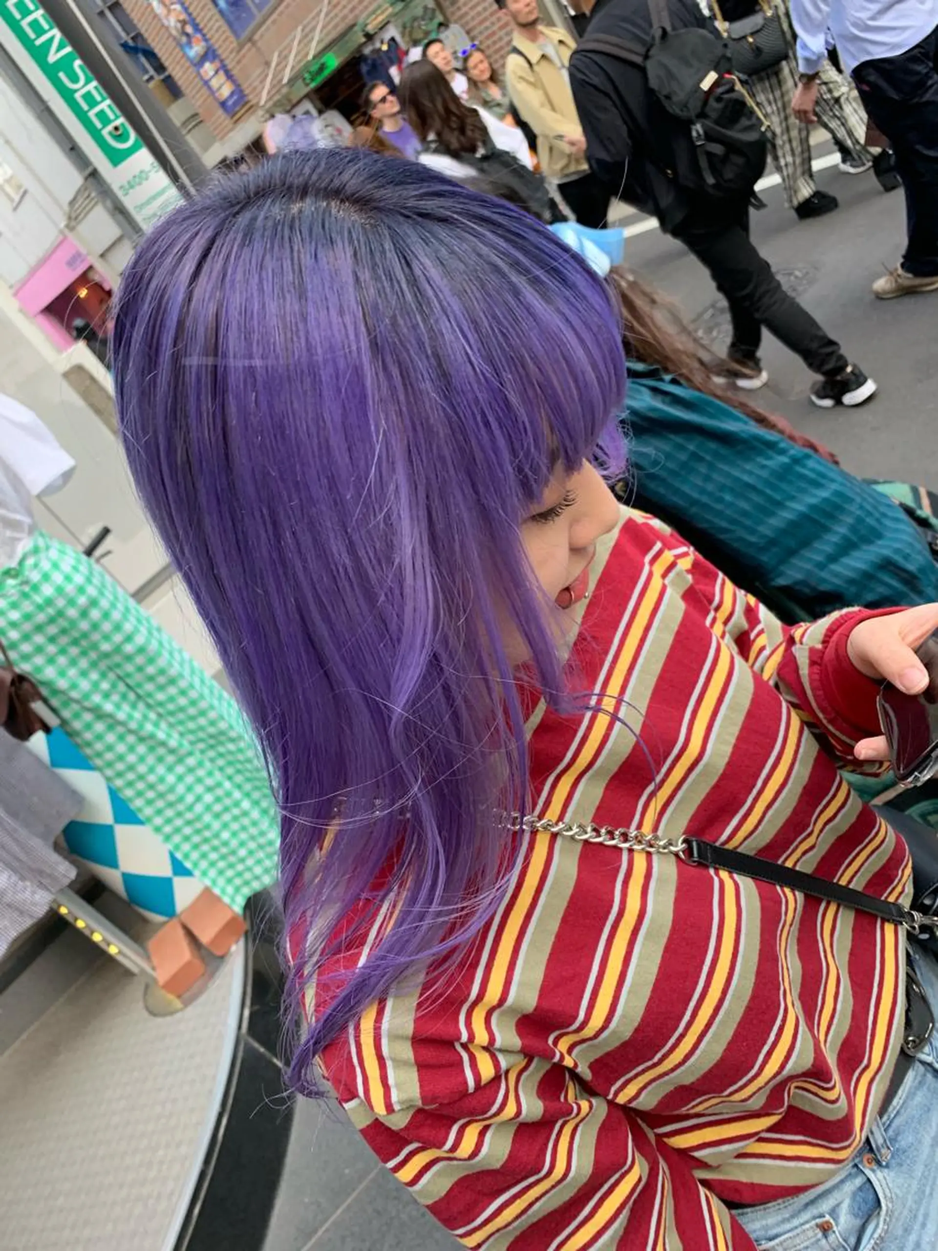 セミロング カラー ピンクベージュ/新潟 万代/高橋桃葉🍑のヘアスタイル