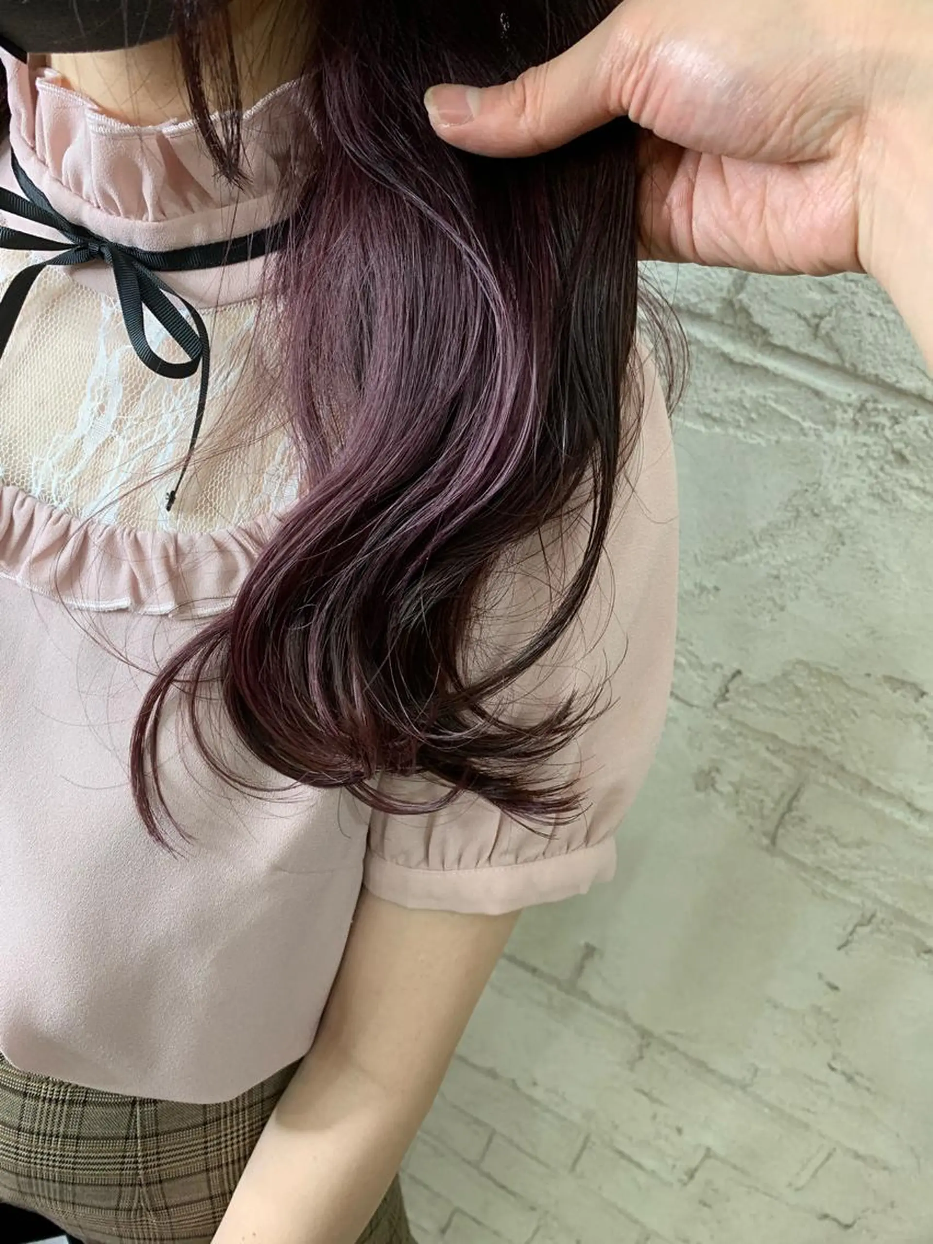 ロング パープルカラー 🇺🇸ハイライト特 化美容師🇺🇸漆沢のヘアスタイル