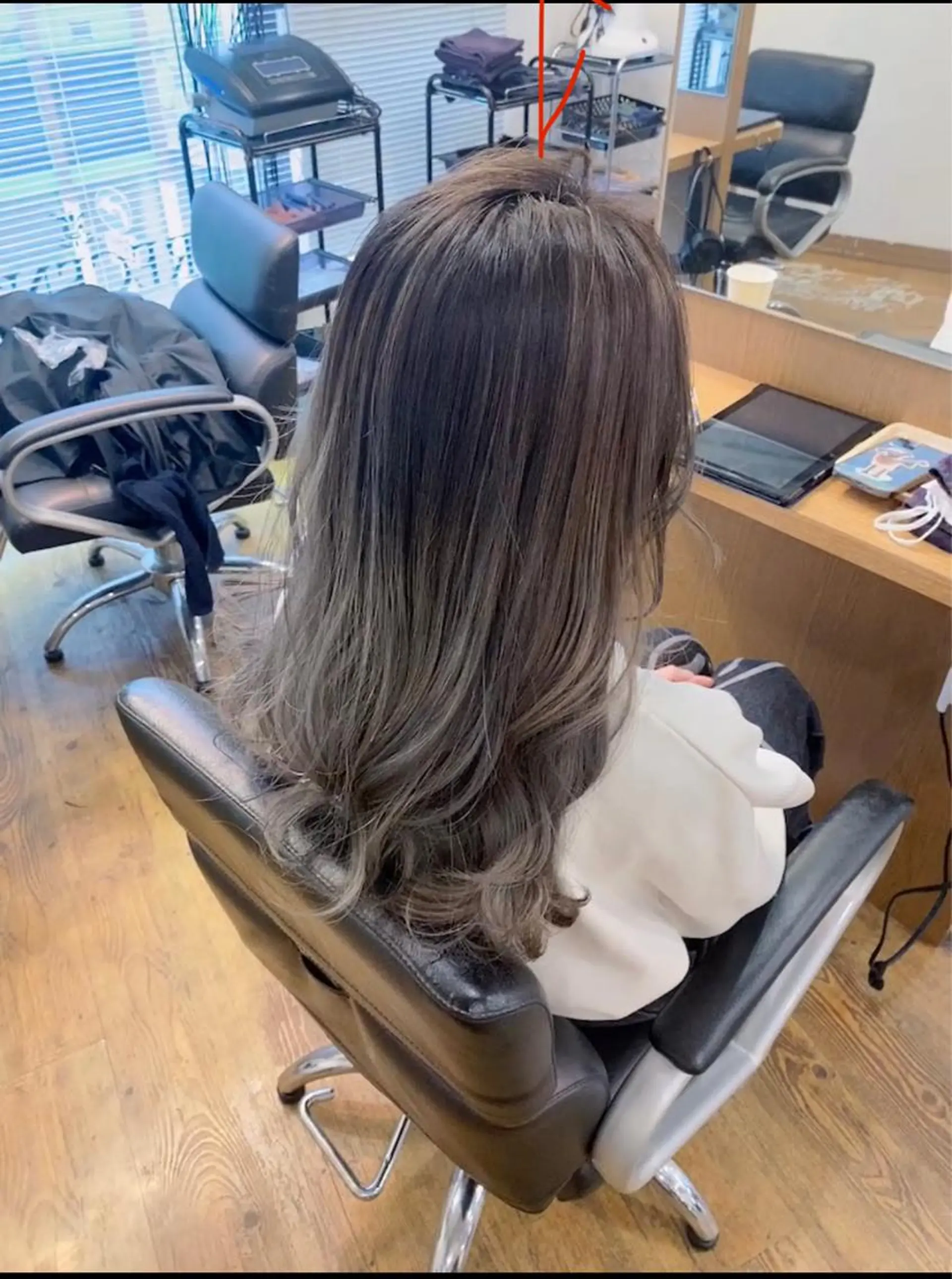 ロング カラー バレイヤージュ レイヤーカット ヘアカラー トリートメント GO TODAY シェアサロン 町田店所属・韓国ヘア🇰🇷 スズキのヘアスタイル