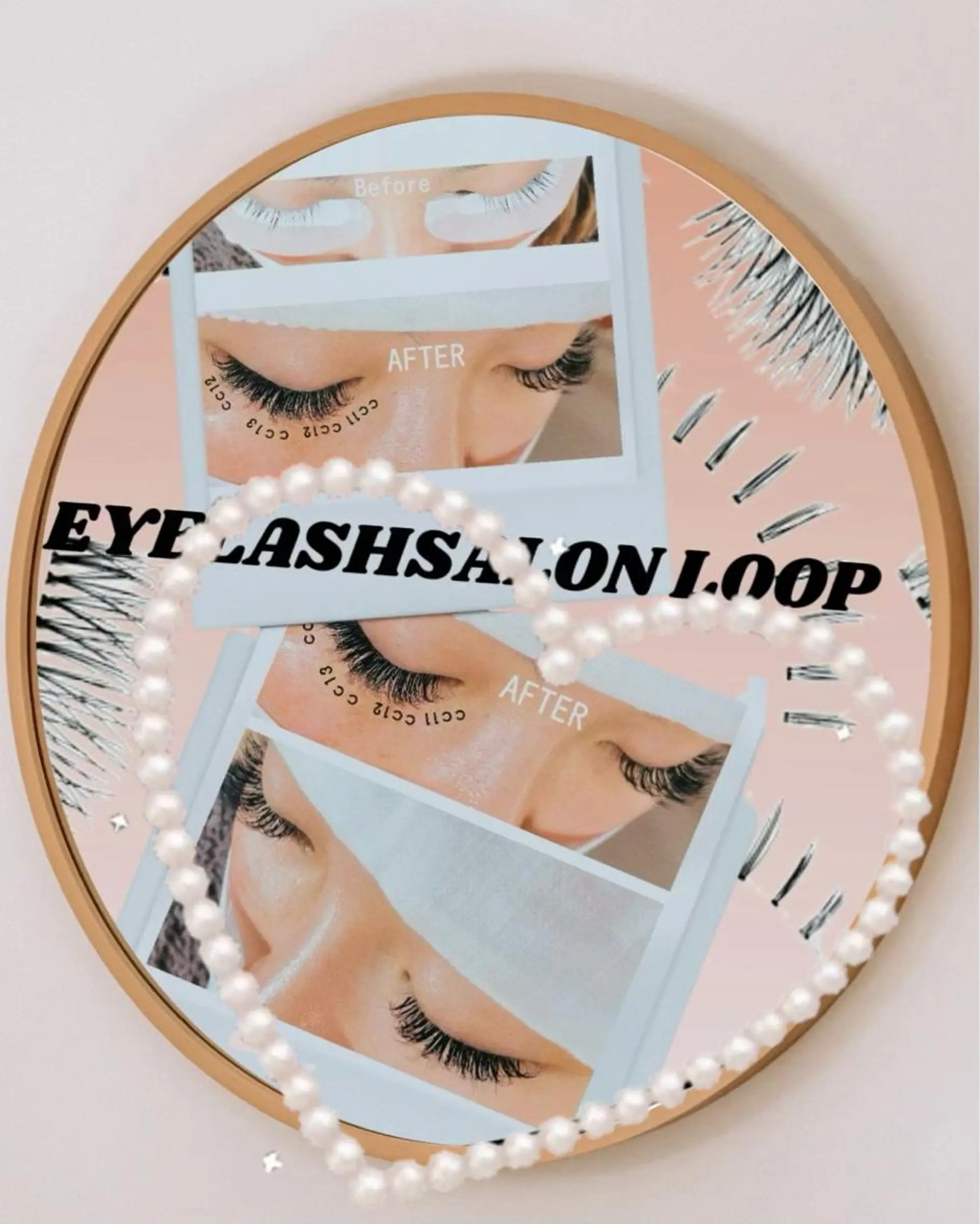 カラー パーマ マツエク・マツパ アイブロウ アッシュ ブラウンカラー バインドロック カラーマツエク フラットラッシュ eyelash salonLoopꨄのマツエク・マツパデザイン