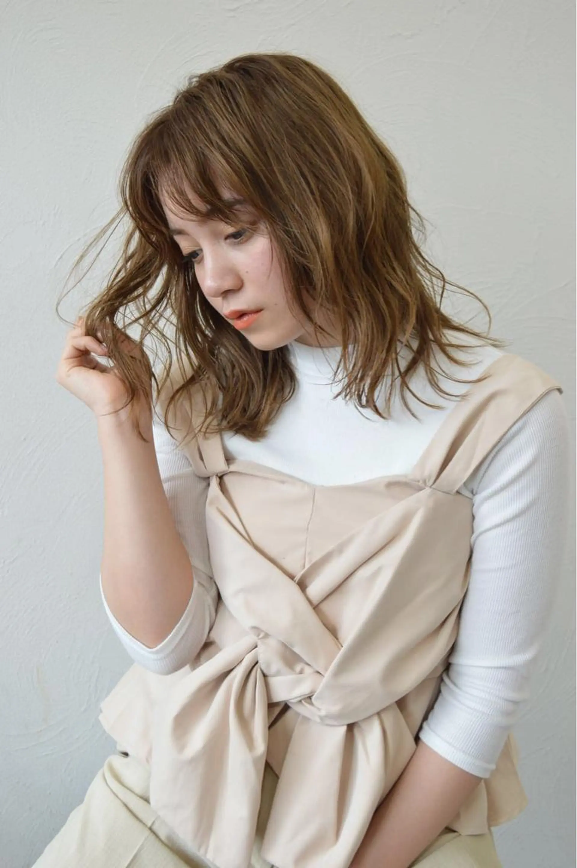 ミディアム レイヤーカット 【今だけブリーチ 限定価格💕】すみのヘアスタイル