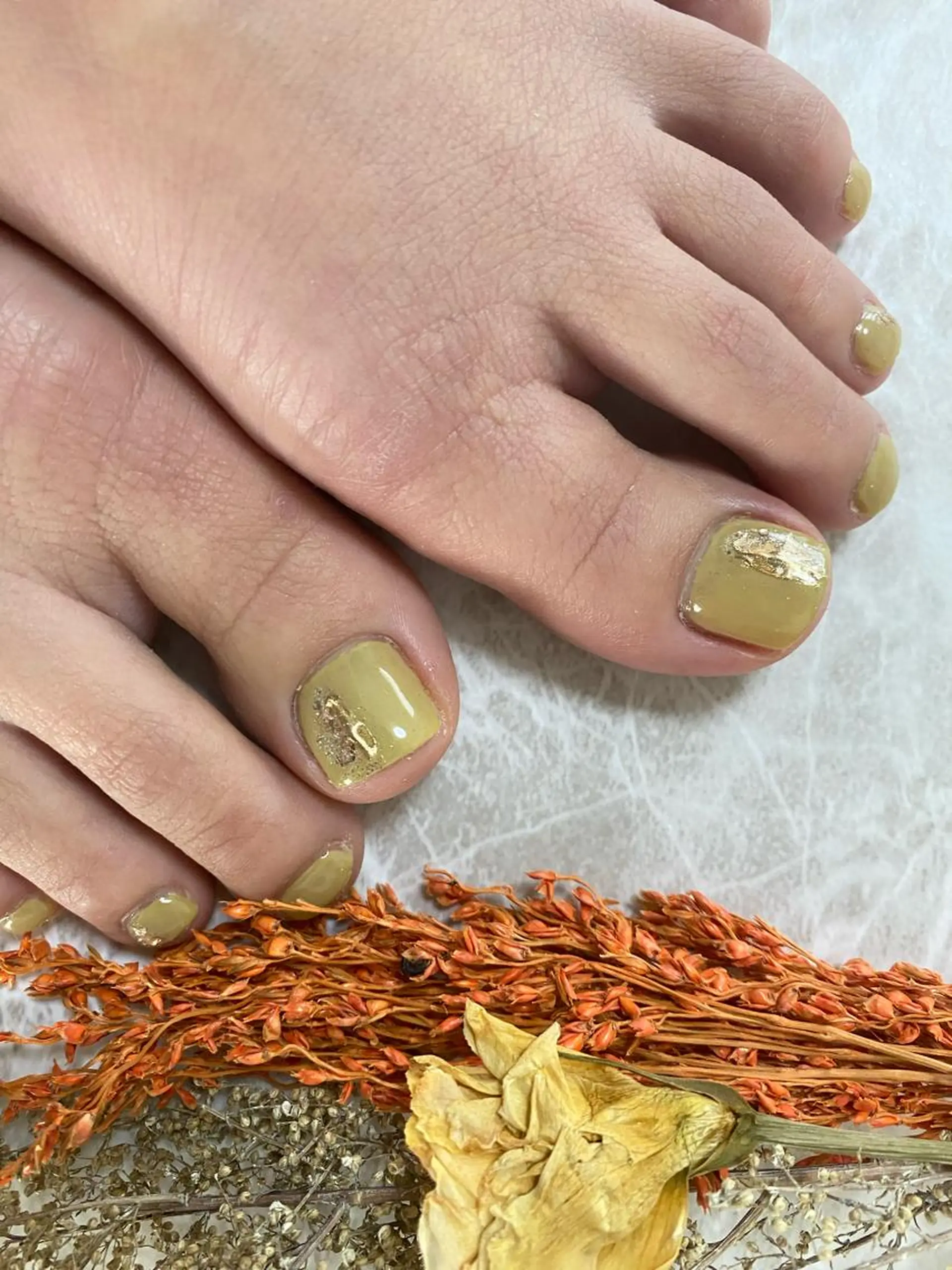 ネイル フットネイル フットネイル Nailsalon Sunflowerのネイルデザイン