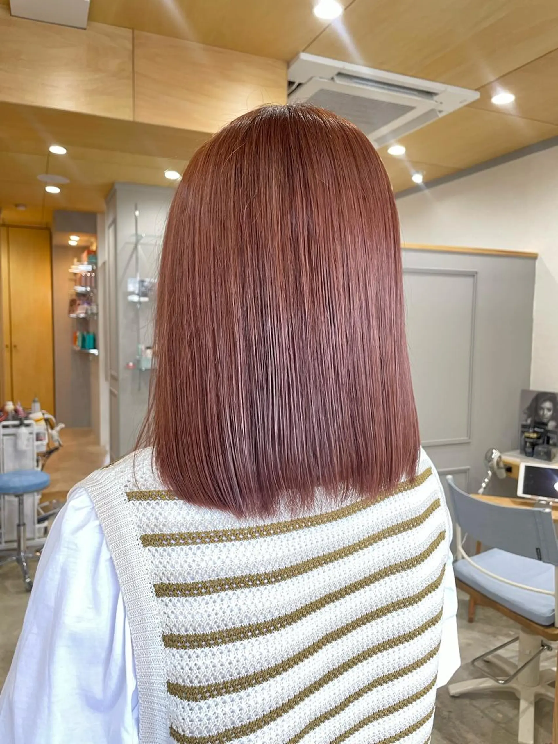 ミディアム カラー ヘアカラー トリートメント miloc那覇 MIKUのヘアスタイル