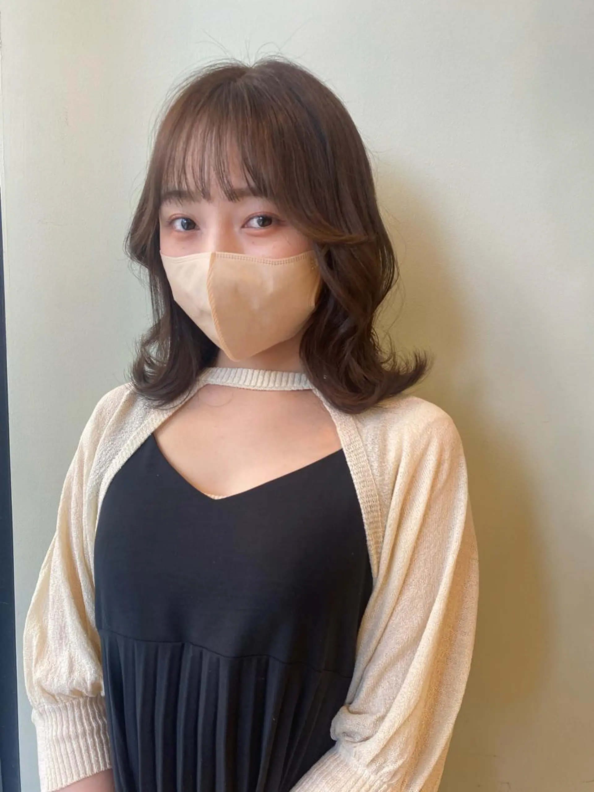 ミディアム カラー ヘアアレンジ ベージュカラー 'AXIS nagoya所属・'AXIS江森 美空のヘアスタイル
