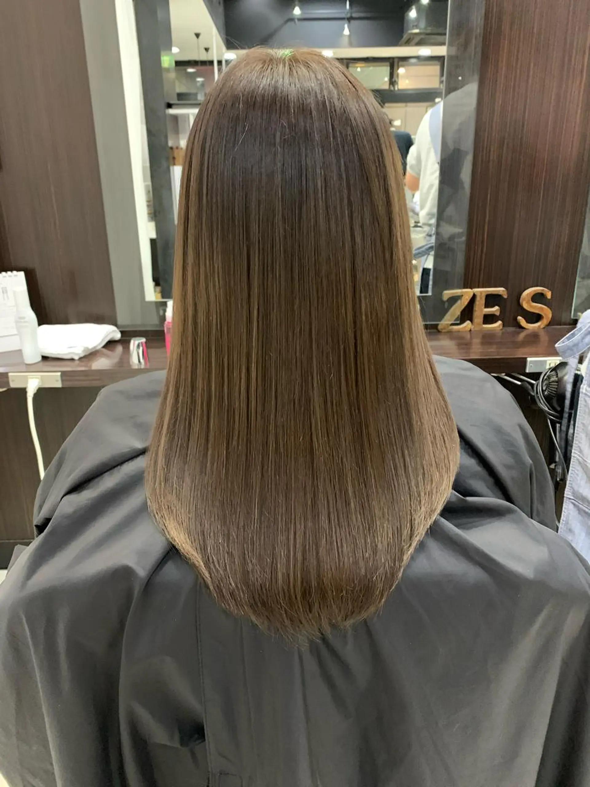 ロング カラー 髪質改善 トリートメント ヘアカラー トリートメント AMI ウルフパーマ/メンズのヘアスタイル