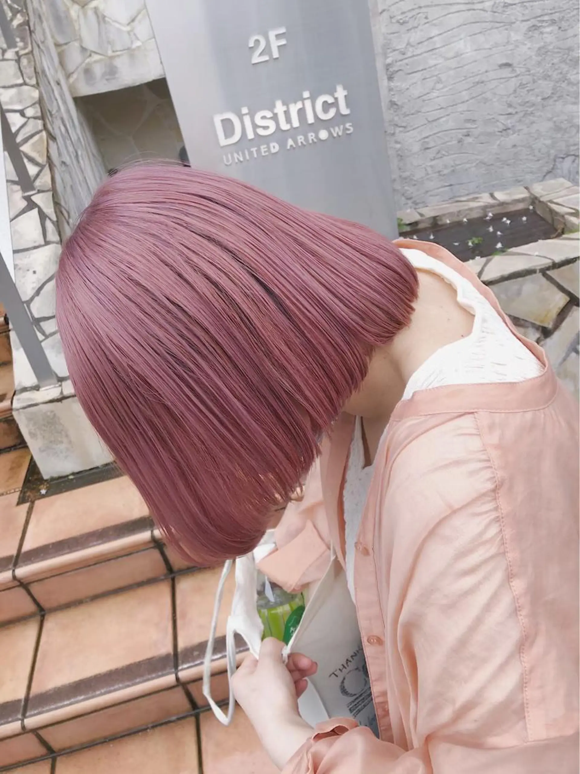 ショート ハイトーン×エクステ 💞くるみのヘアスタイル