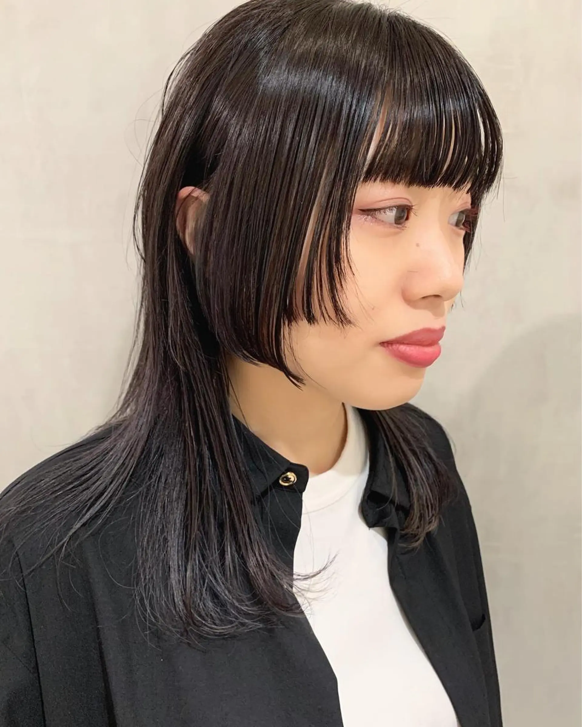 セミロング カラー カット ヘアカラー トリートメント 優 作のヘアスタイル