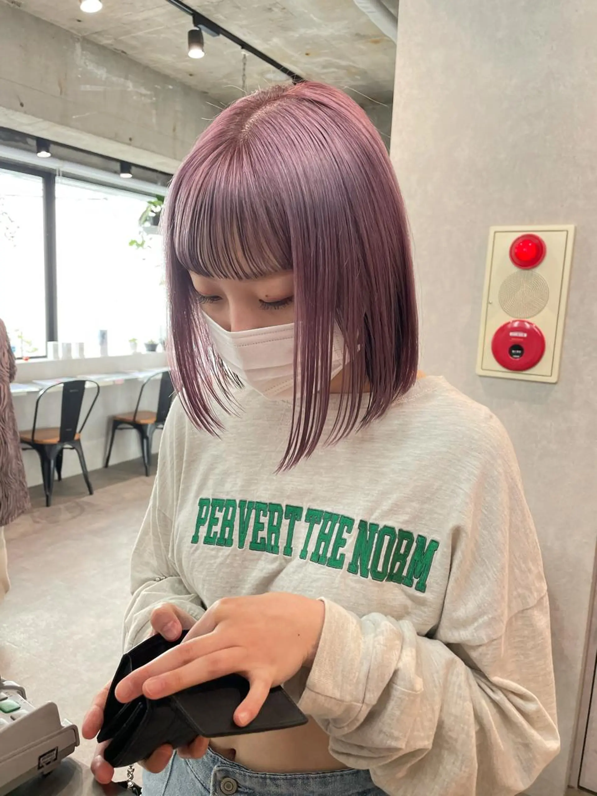 ショート カラー ピンクカラー ヘアカラー ナチュラル透明感🌱 小山美樹子のヘアスタイル