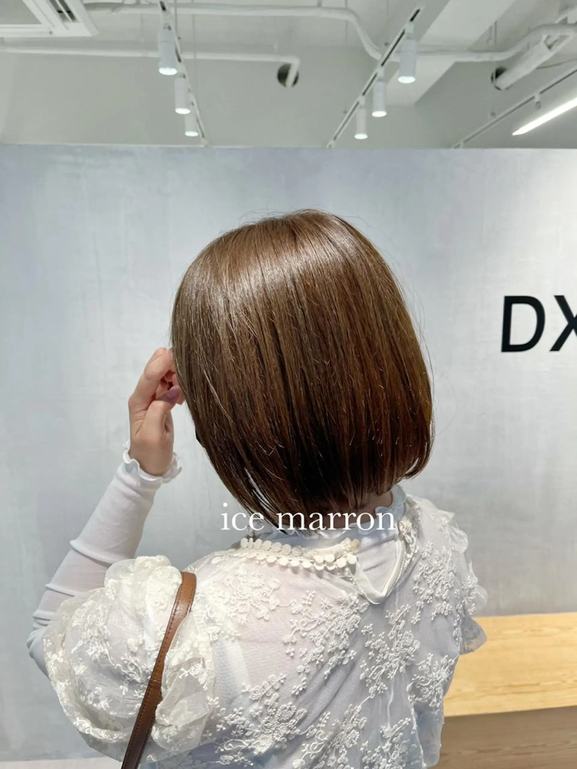ミディアム カラー ヘアカラー トリートメント ショート/髪質改善/ 美髪矯正/手塚凌のヘアスタイル
