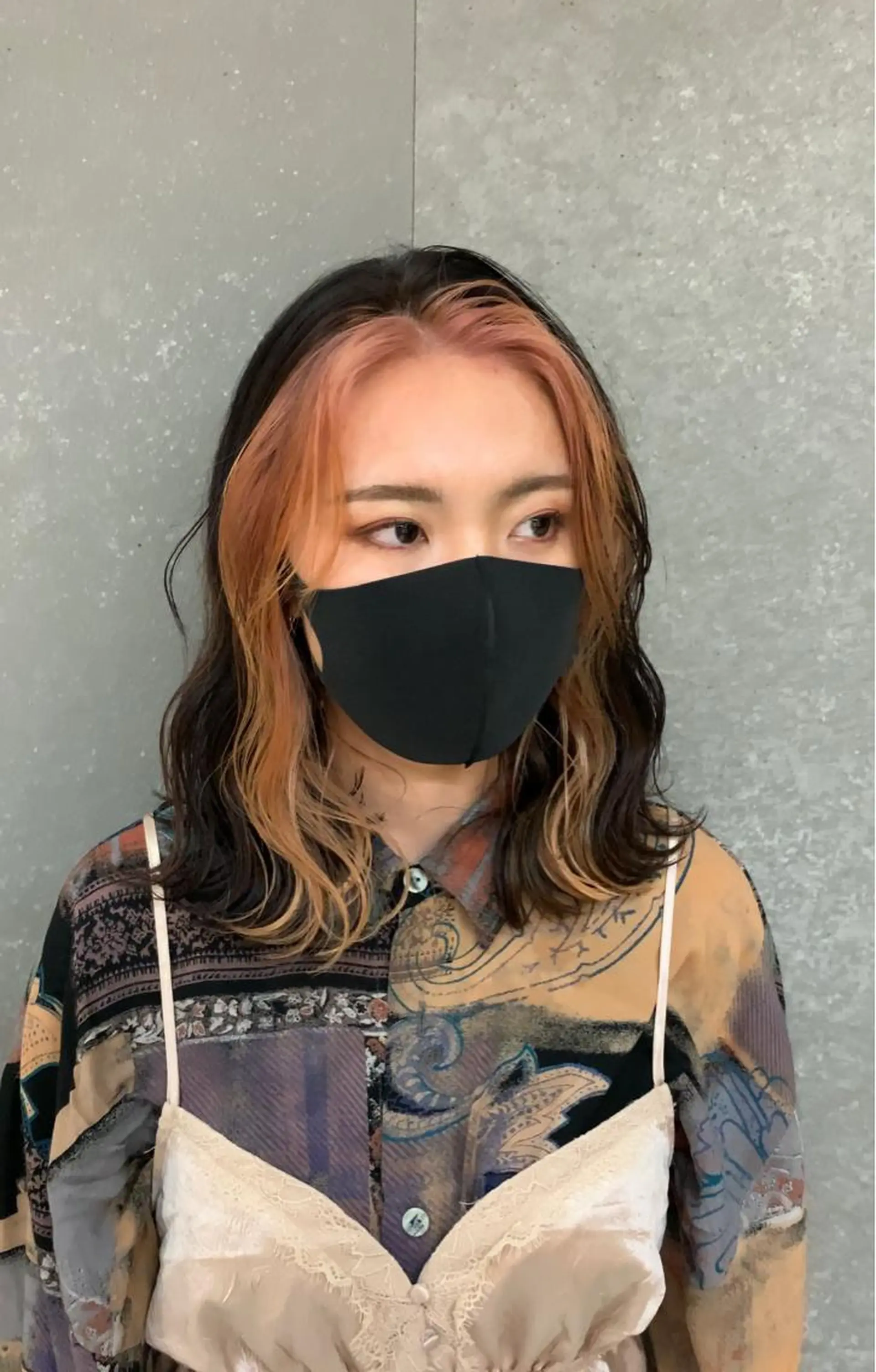 ミディアム カラー 韓国ヘア/艶カラー /田中悠佑のヘアスタイル