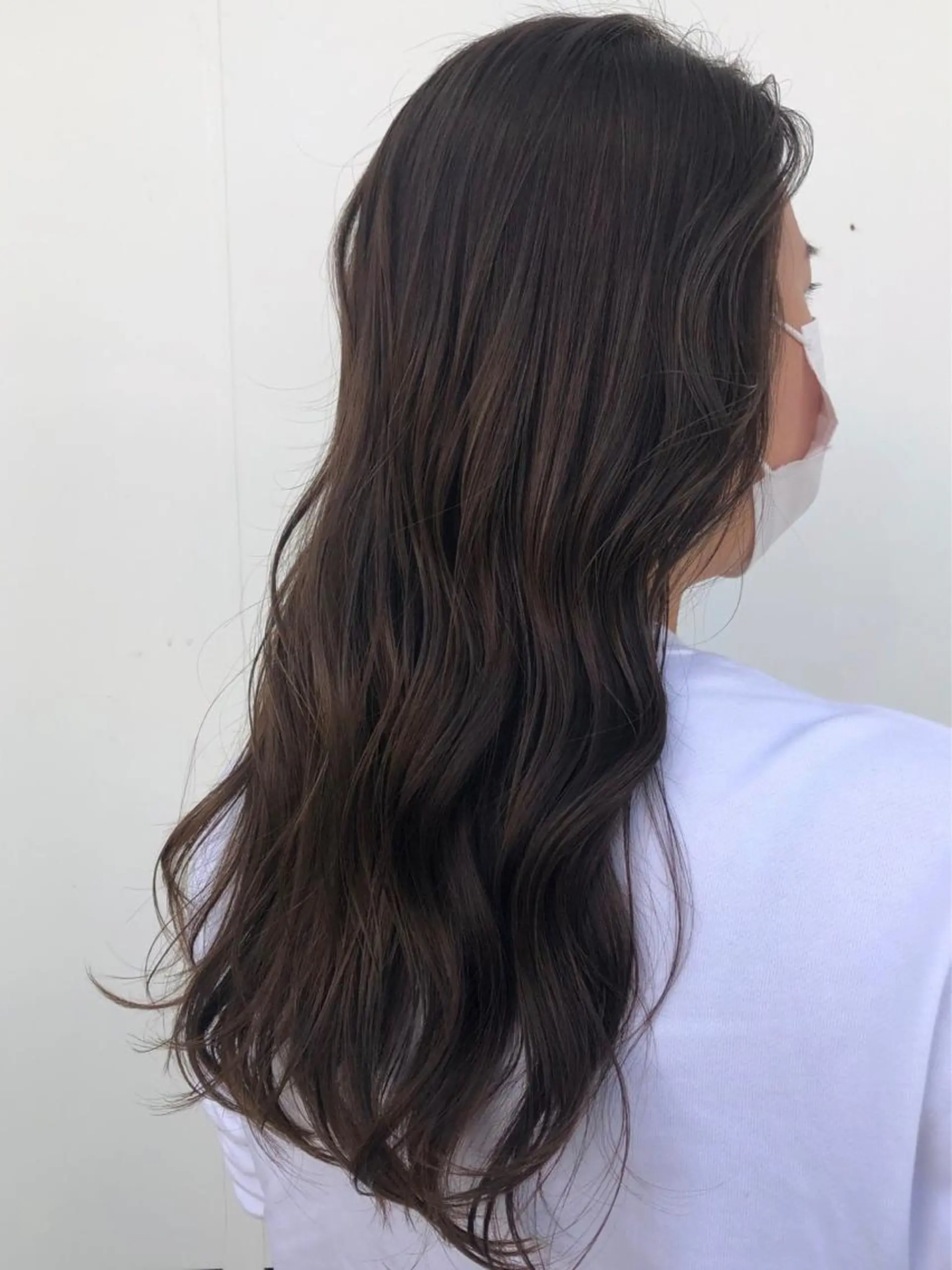 ロング カラー 韓国🩵海外ヘア 宮川華奈のヘアスタイル