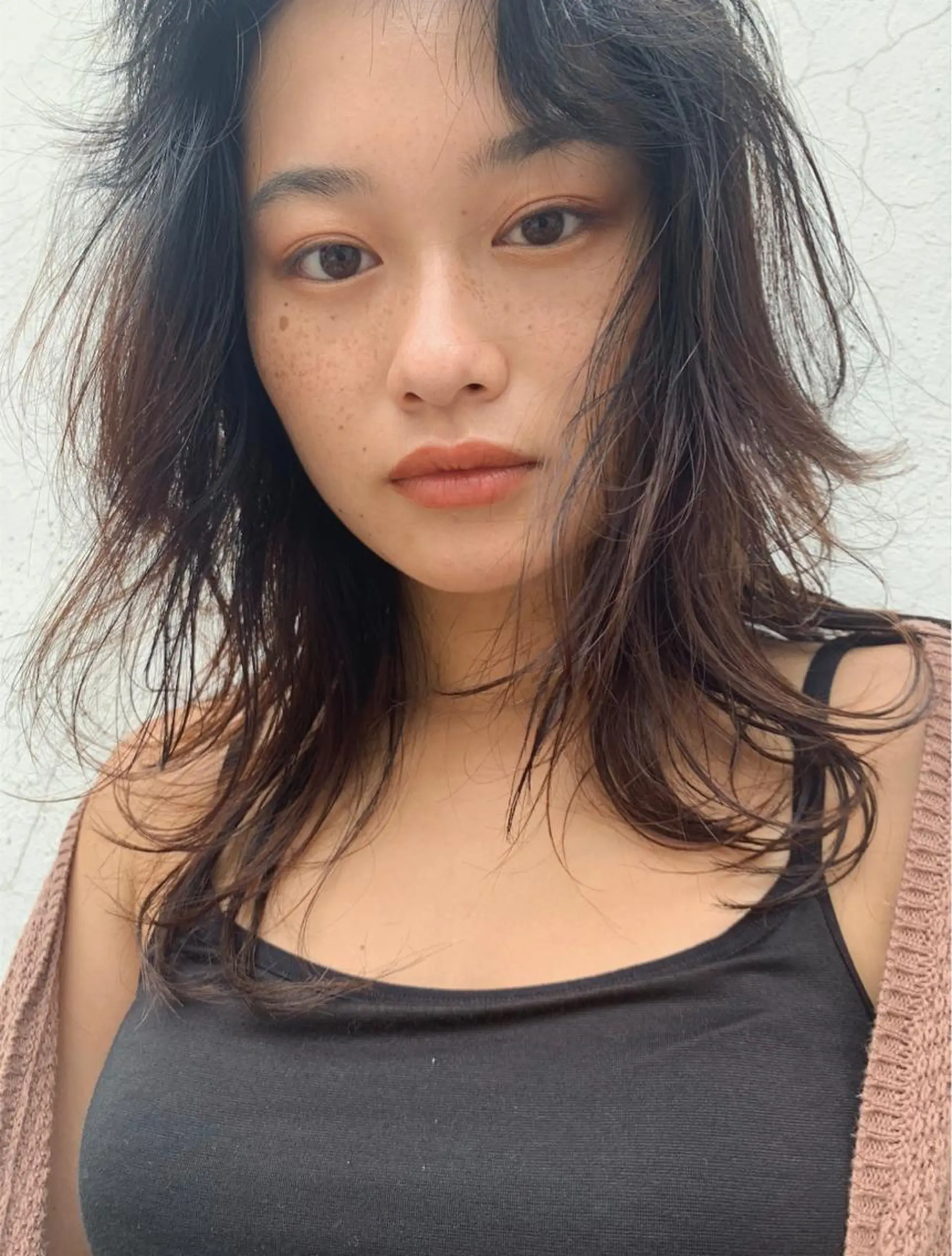 セミロング R-5 shonandai所属・🍋透け感カラー🍃 オリーブ🍐Kahoのヘアスタイル