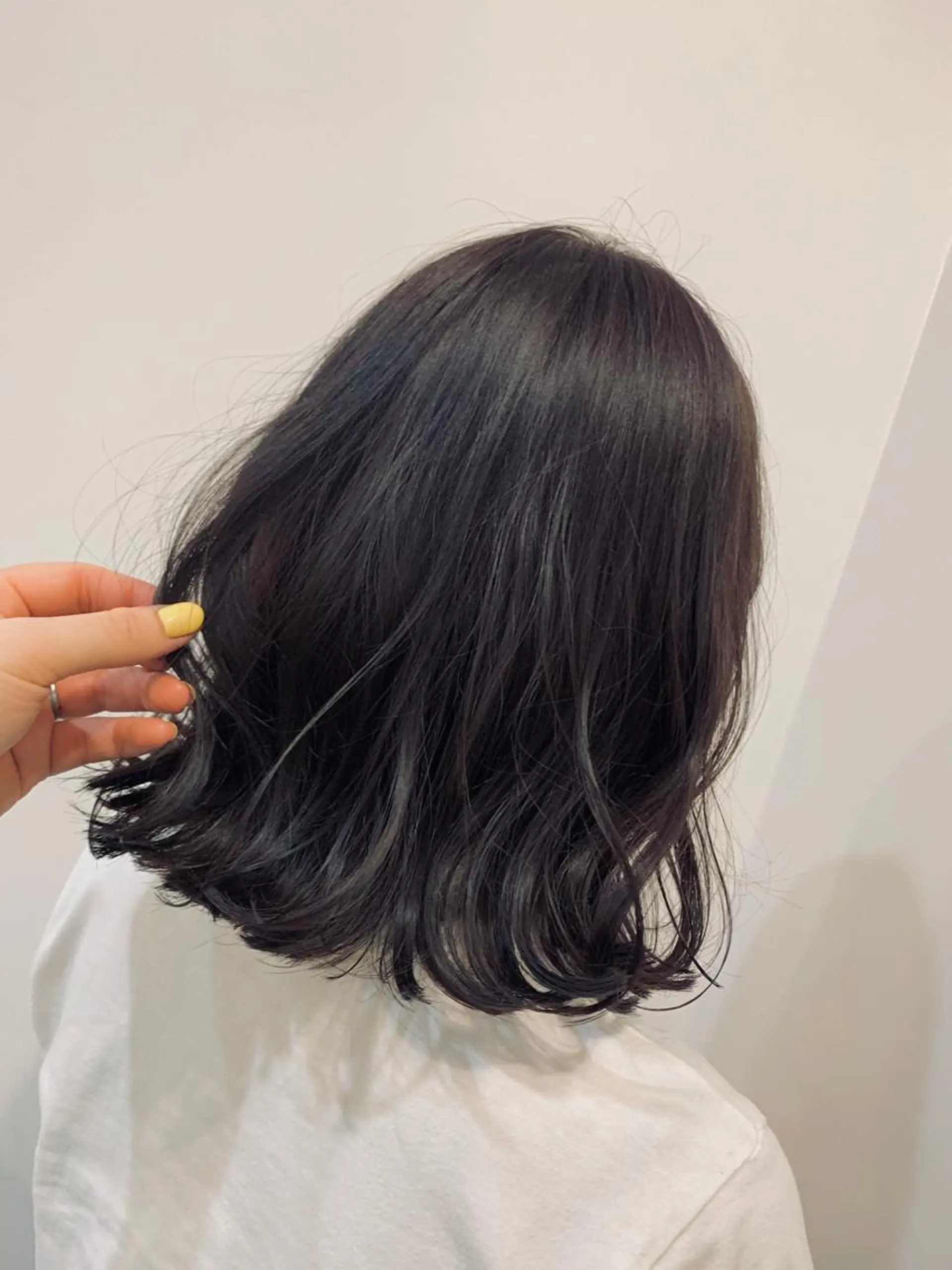 ミディアム カラー パープルカラー Lolonois梅田 /Okazaki:)のヘアスタイル