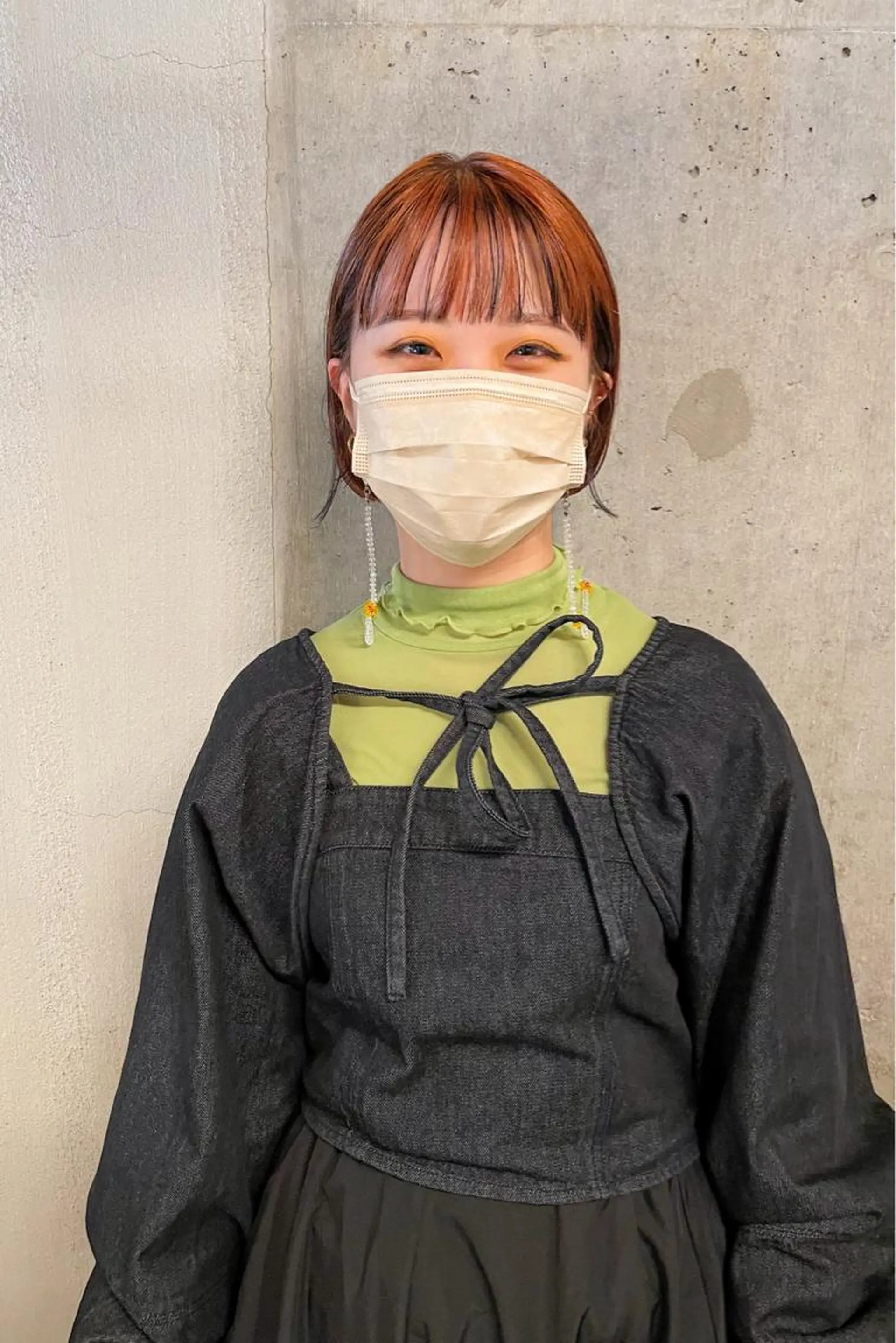 ショート カラー パーマ/レイヤー 岩山丈一郎のヘアスタイル