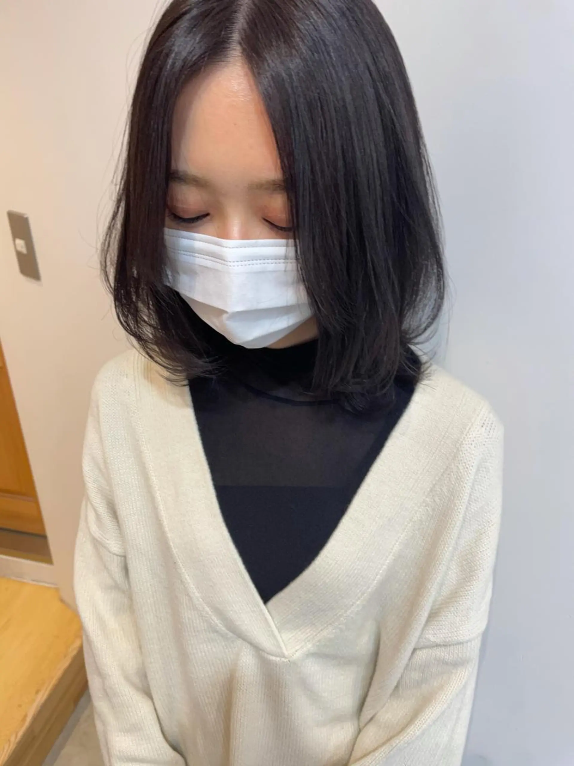 ミディアム カラー 透明感カラー ラベンダーカラー レイヤーカット カット ヘアカラー トリートメント 中目黒🌼 🌼ハナのヘアスタイル