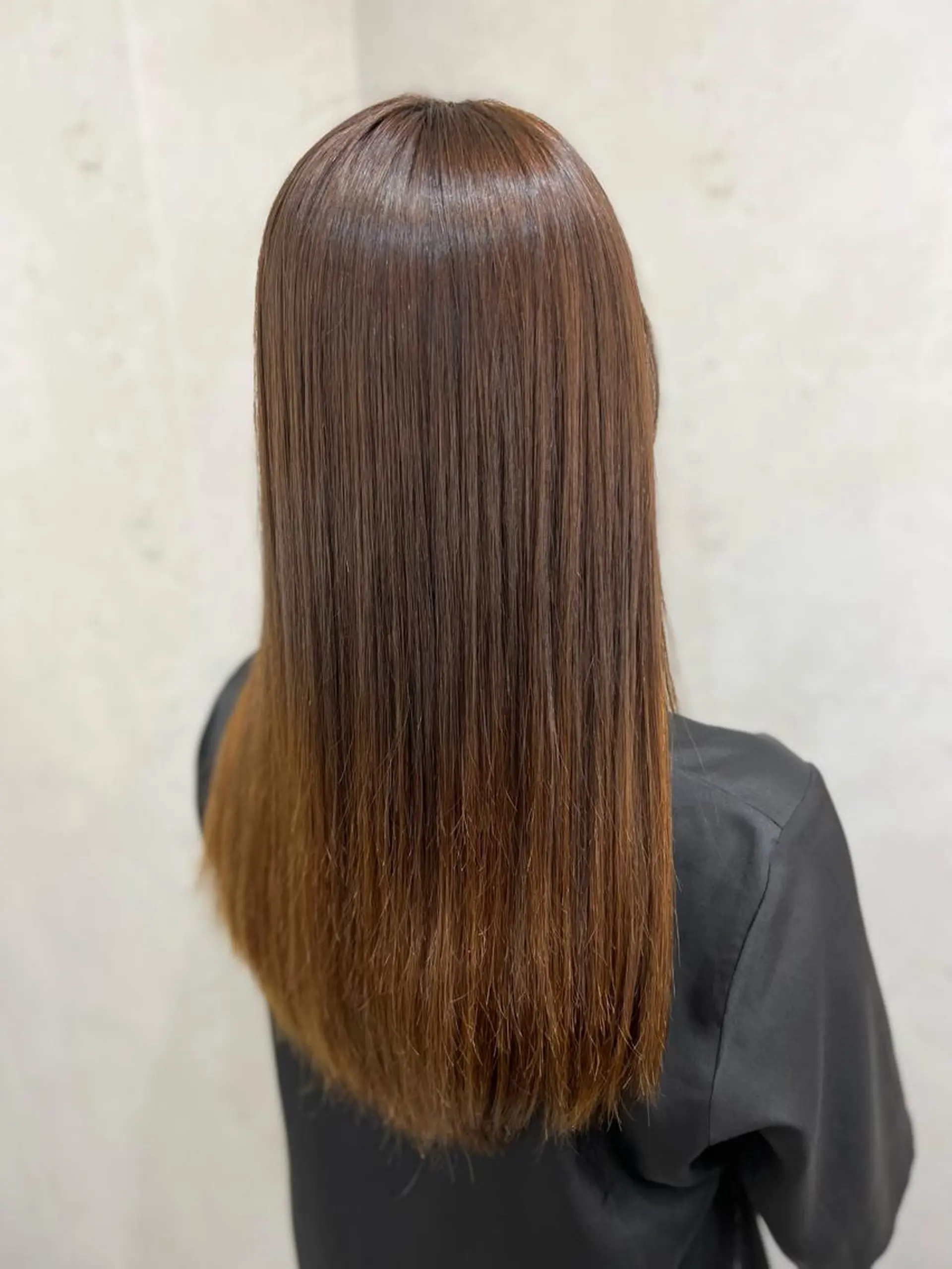 ロング 酸性ストレート カット 縮毛矯正 トリートメント 川村 昌広のヘアスタイル