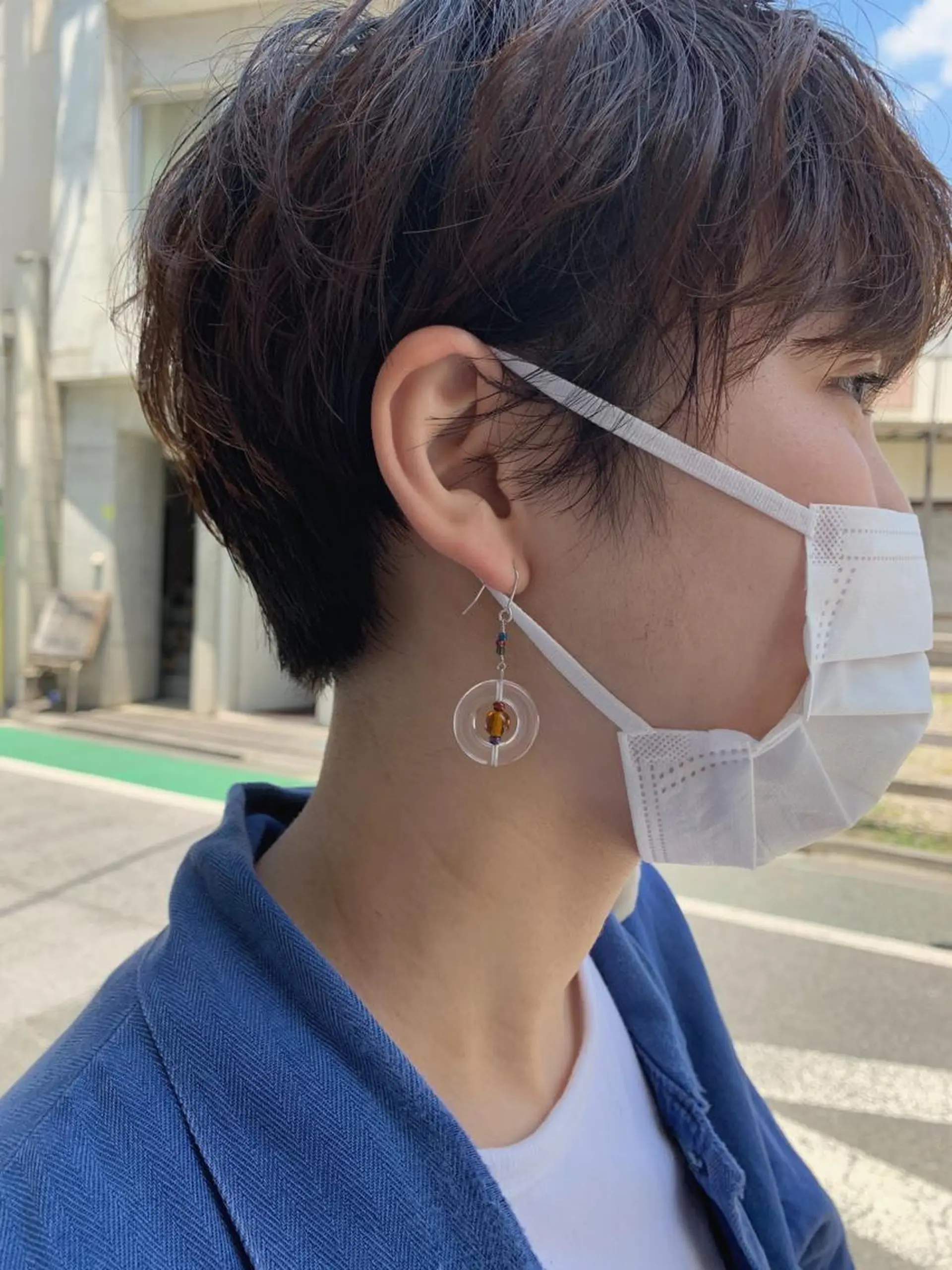 ショート カラー パーマ ヘアアレンジ カット パーマ トリートメント パーマ/透明感カラー /ボブ/吉田一生のヘアスタイル