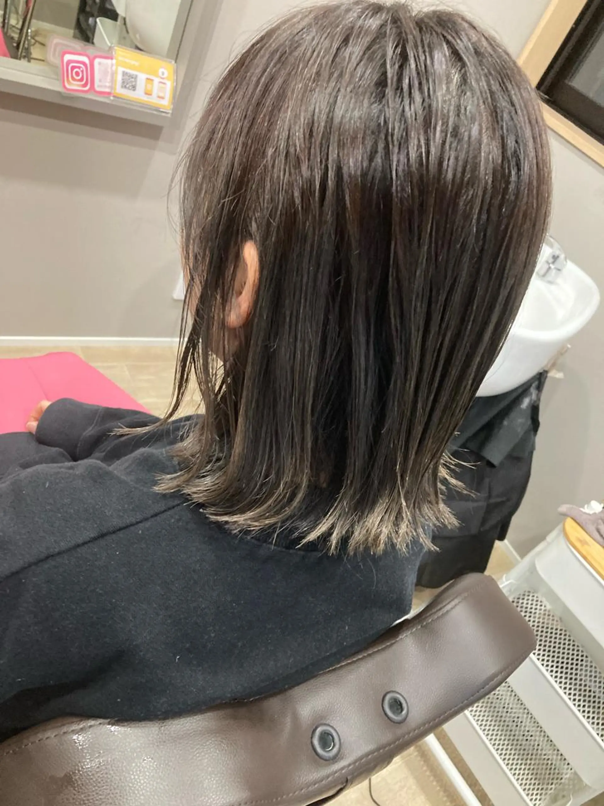 セミロング カット ヘアカラー トリートメント Hair room Leaのヘアスタイル