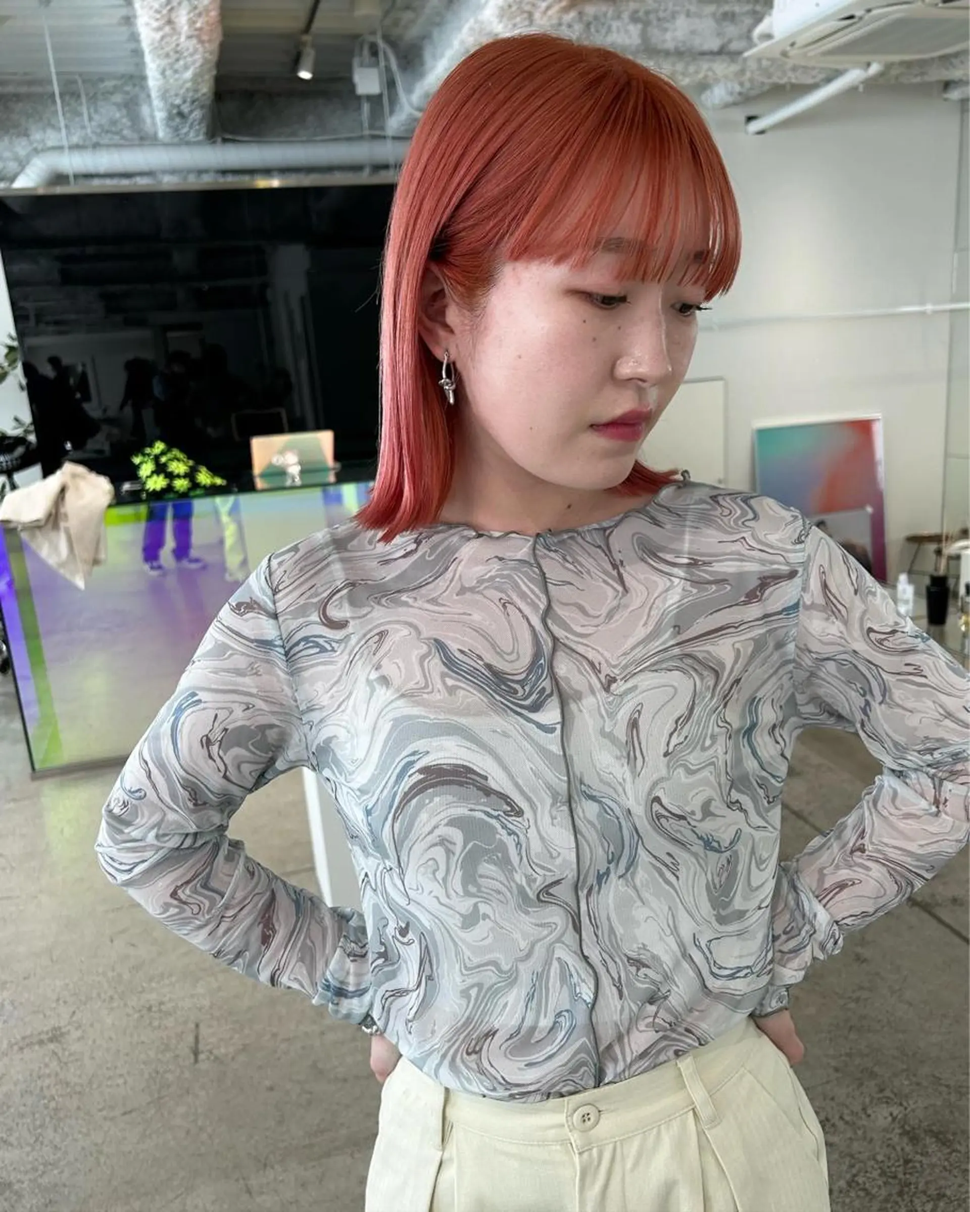 ミディアム カット STAN WOOD所属・似合わせcut 🔥yutakaのヘアスタイル