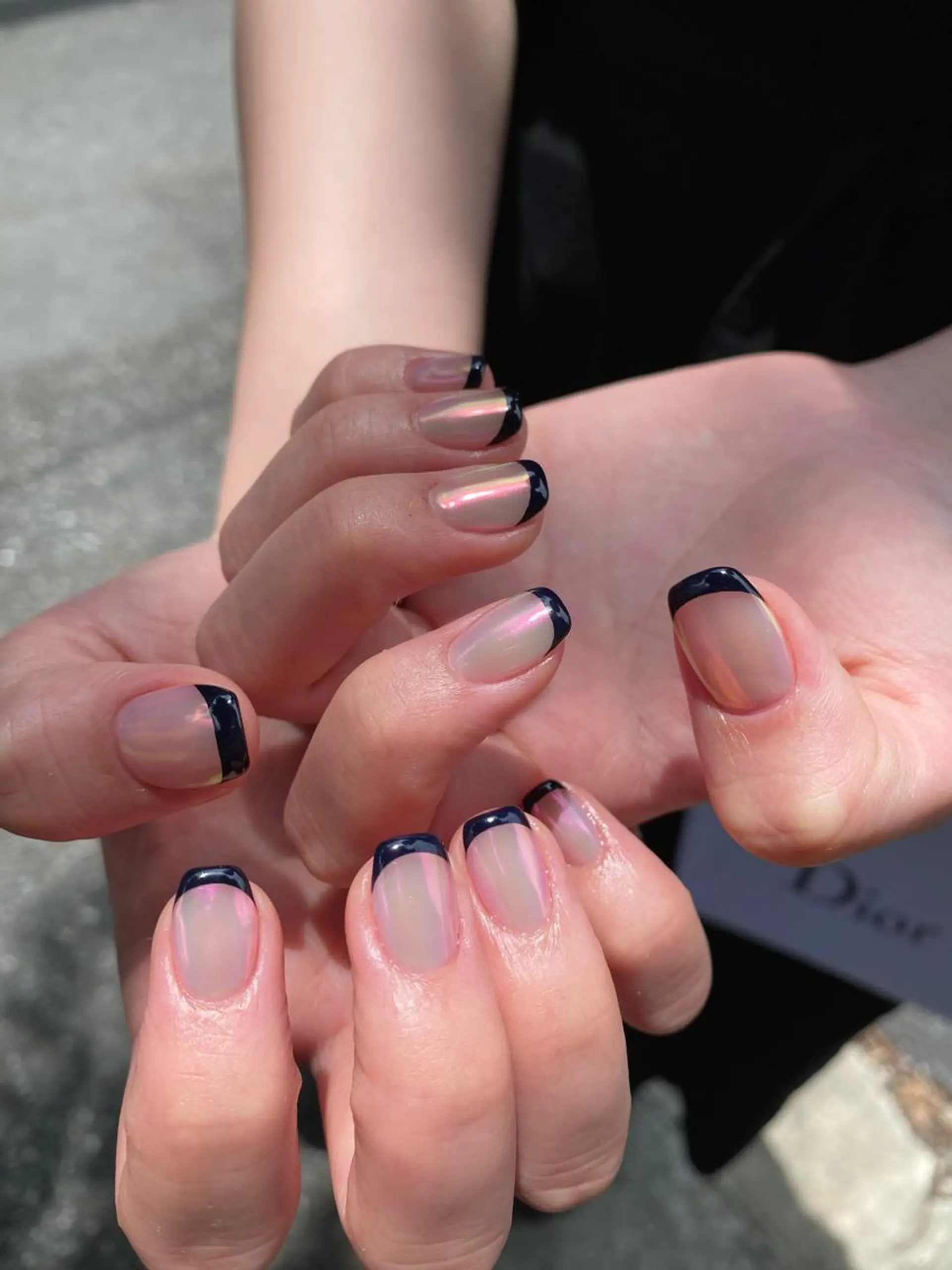 ネイル オーロラネイル フレンチネイル 🌼大西洋子 laughl🌼のネイルデザイン