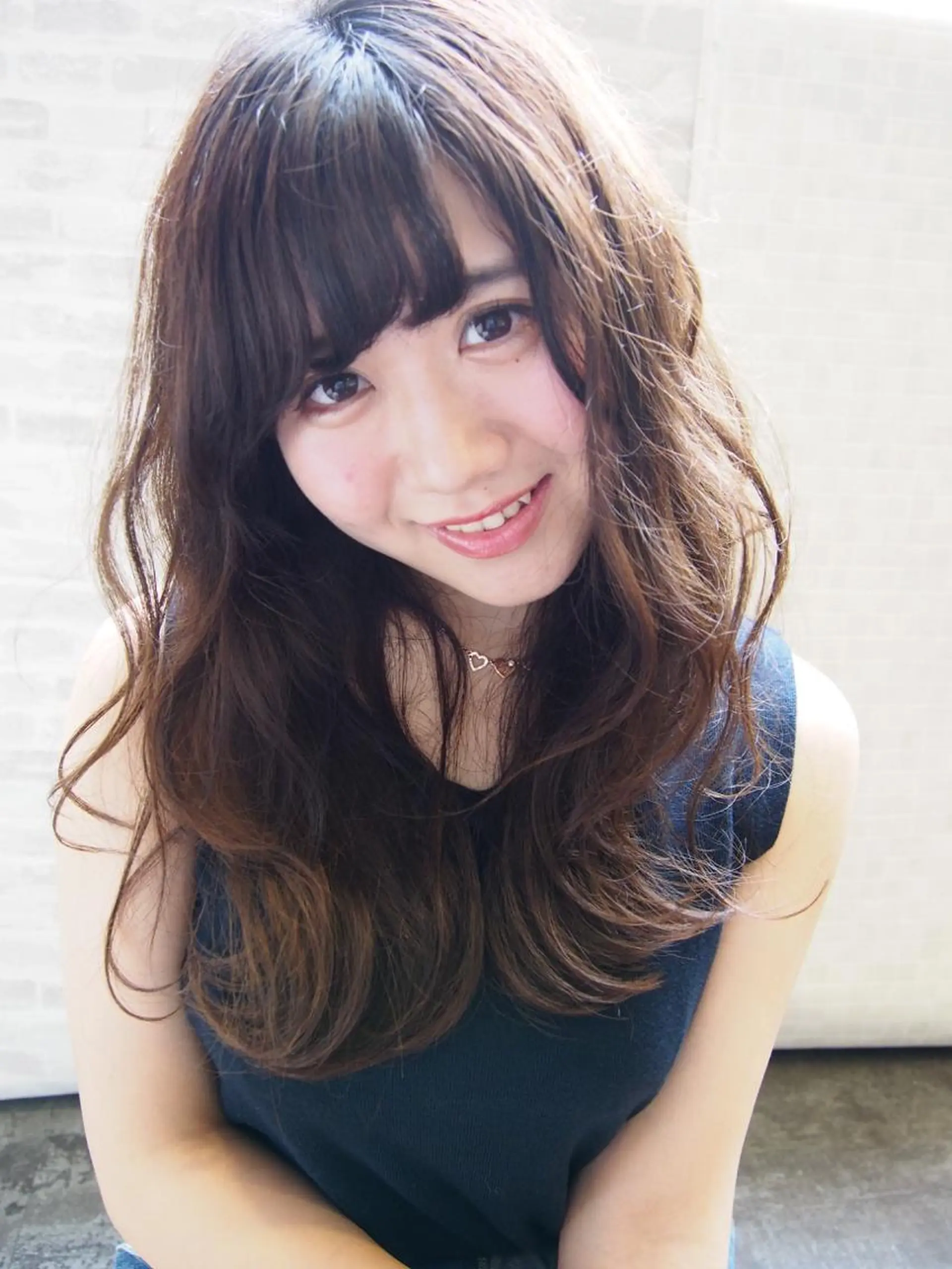 セミロング ほさか しんごのヘアスタイル