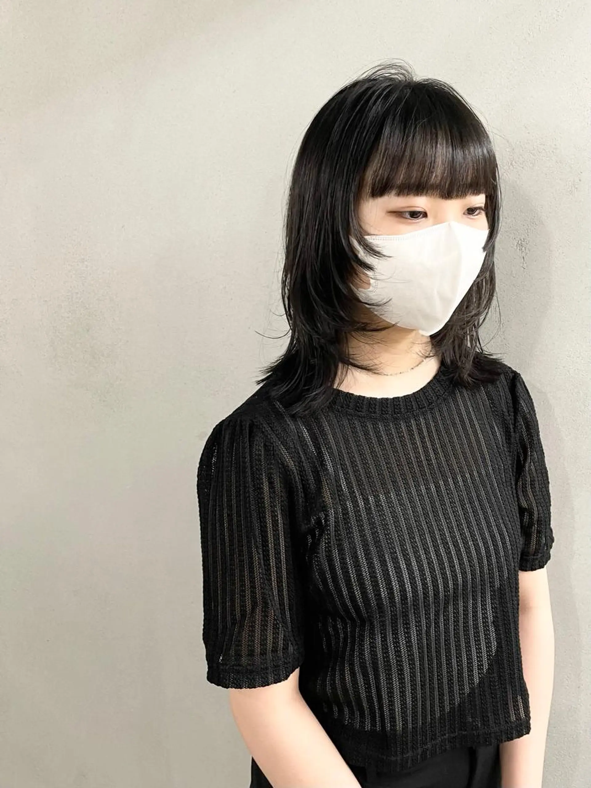 ミディアム カラー パーマ ヘアアレンジ メンズ キッズ ネイル マツエク・マツパ アイブロウ マッシュウルフ マッシュ メンズウルフカット ウルフカット カット #tag 稗田綾加のヘアスタイル