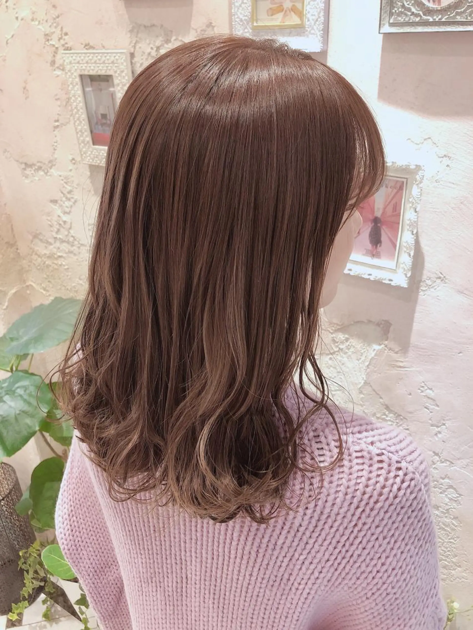 ミディアム カット ヘアカラー トリートメント 代表山口ひな 髪質改善のプロのヘアスタイル