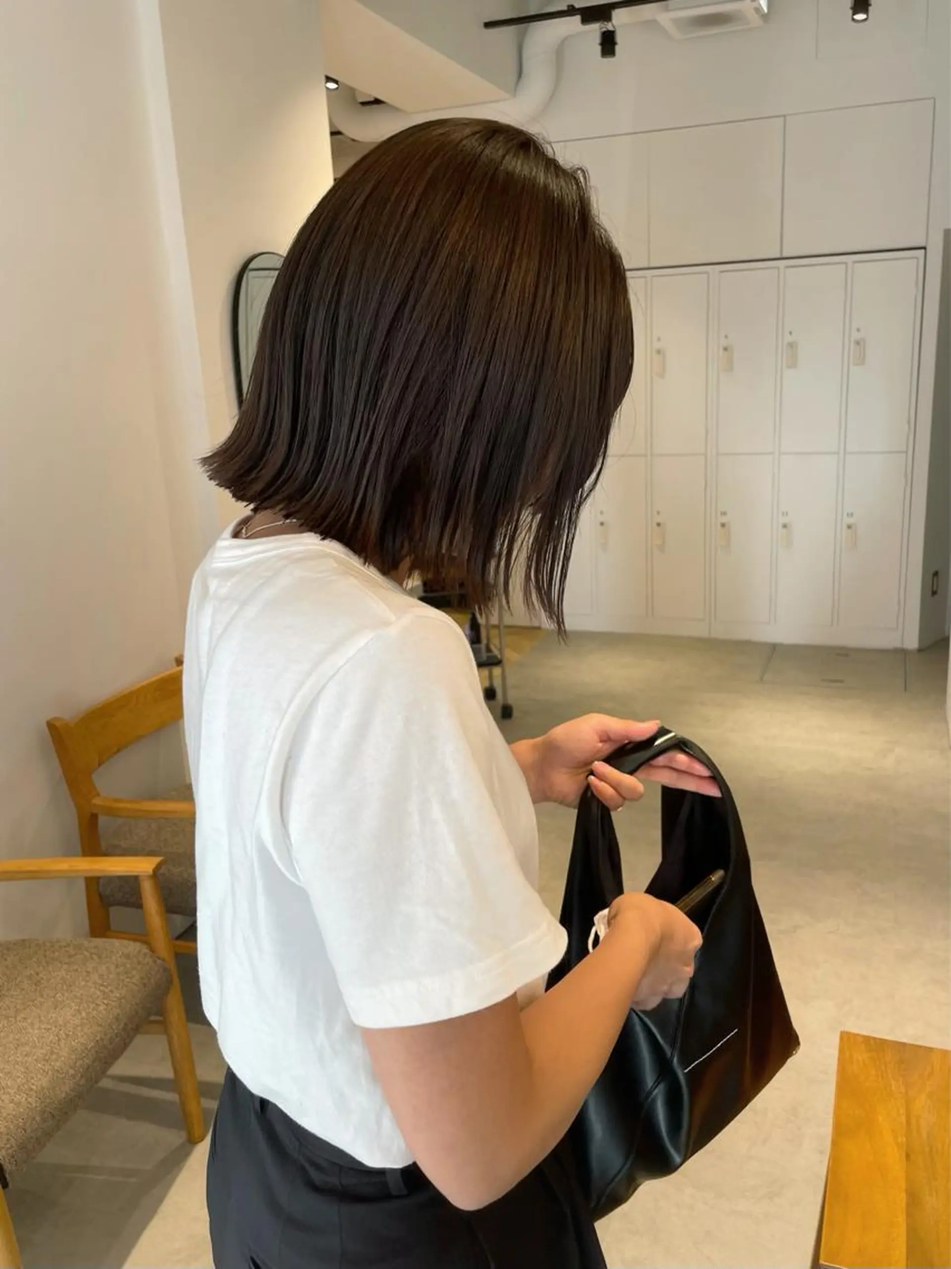 ミディアム カラー ボブ 三宅 昌太のヘアスタイル