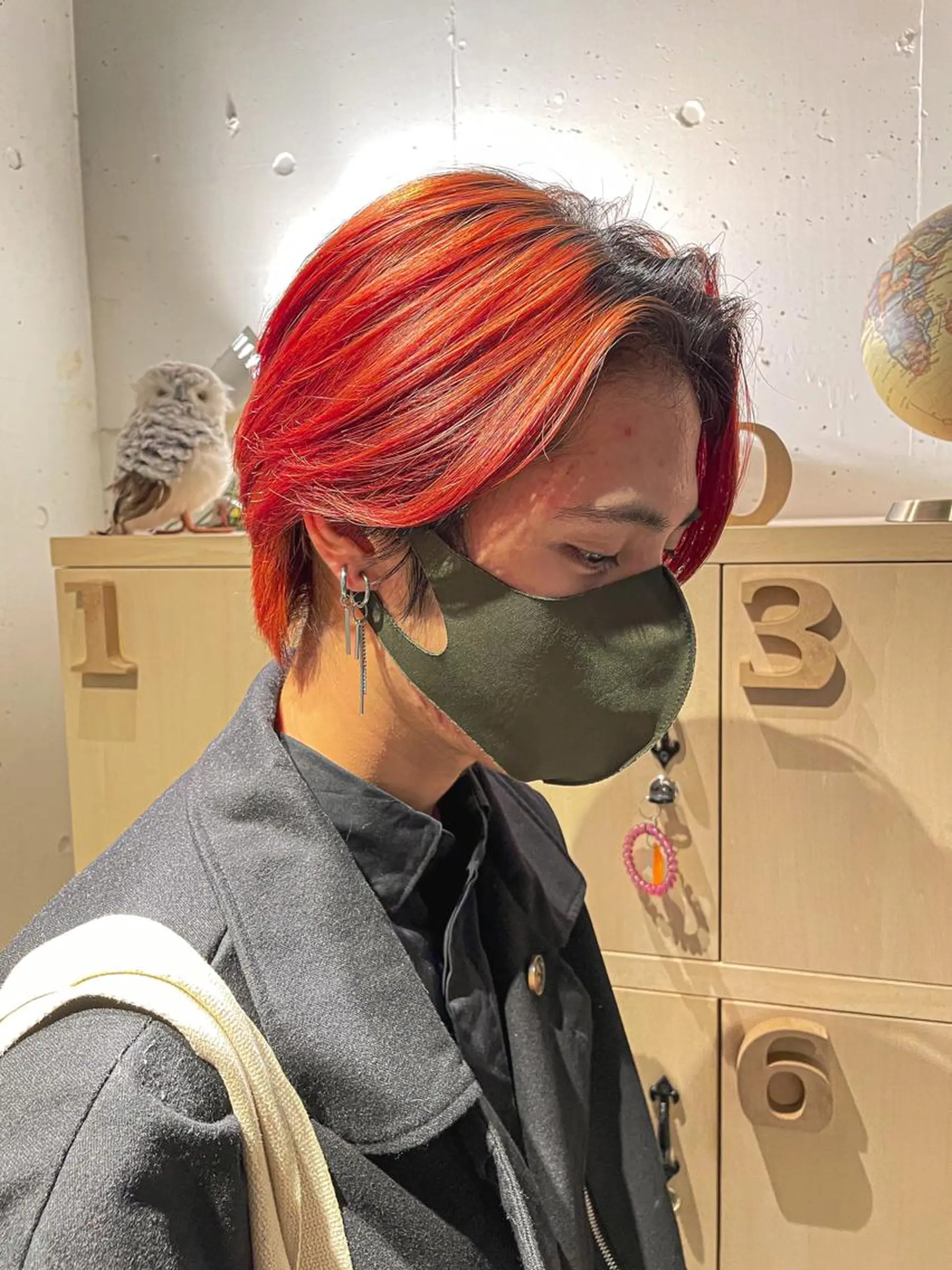 ショート ヘアカラー トリートメント 新宿韓国風レイヤー カット内田智大のヘアスタイル