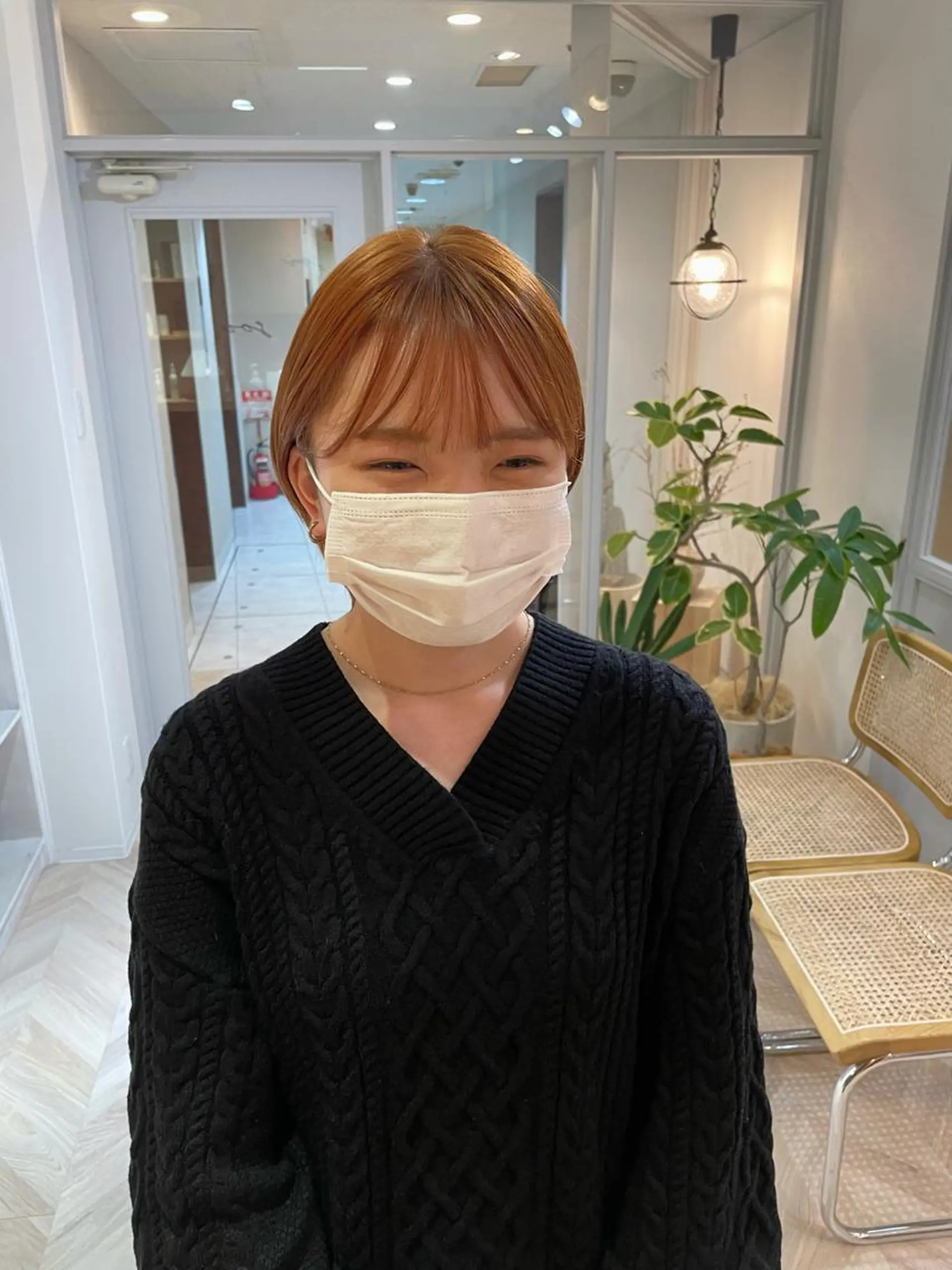 ショート カラー ブリーチ yohaku misakiのヘアスタイル