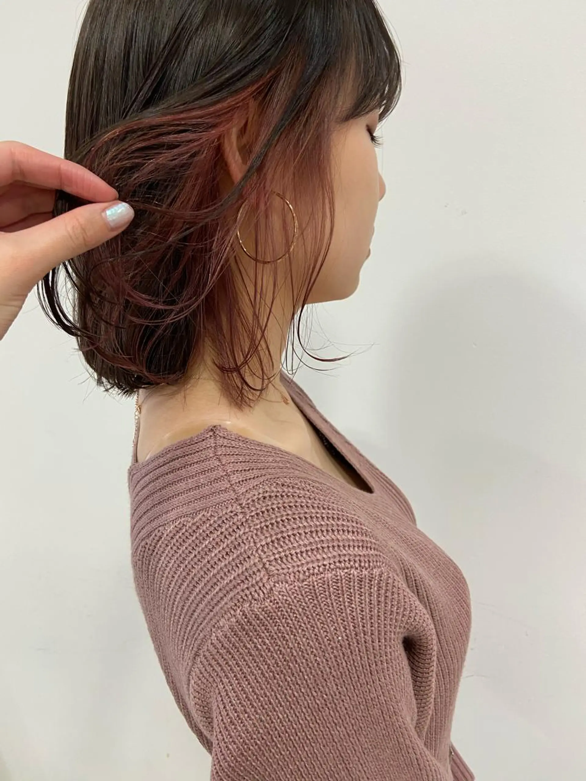 ミディアム カラー GLROW haruhiのヘアスタイル