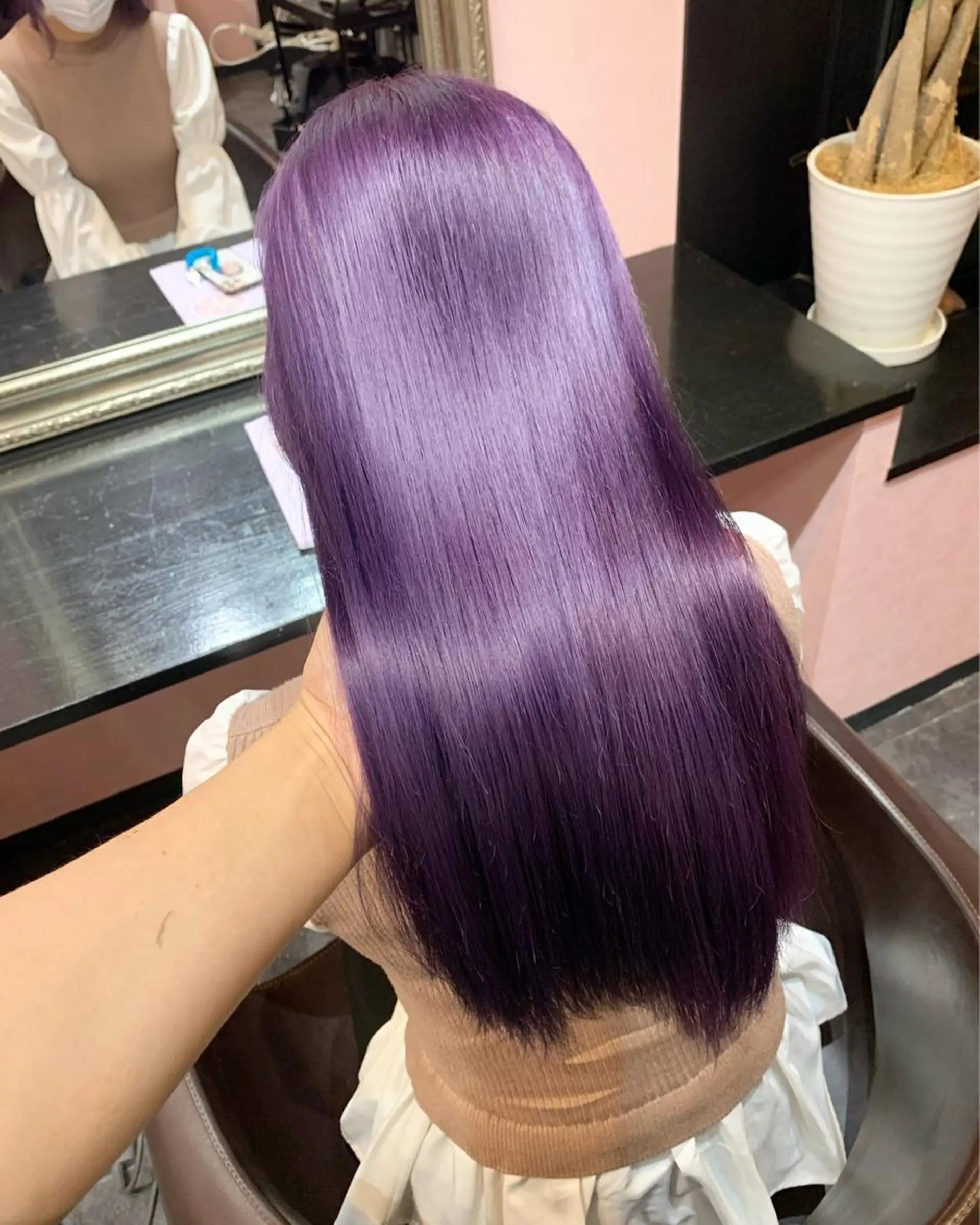 ロング カラー ヘアカラー Selene hair 難波店のヘアスタイル