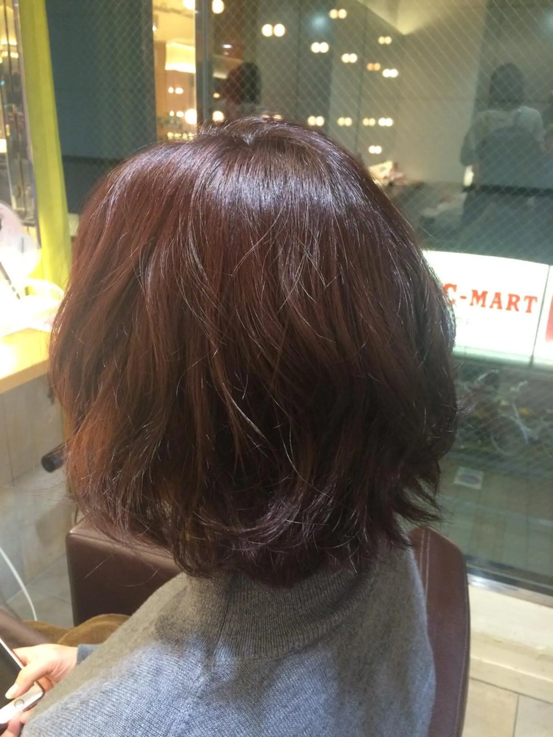 ミディアム カラー ベージュカラー ピンクカラー ピンクベージュ メンズパーマの巨匠 鈴木純のヘアスタイル