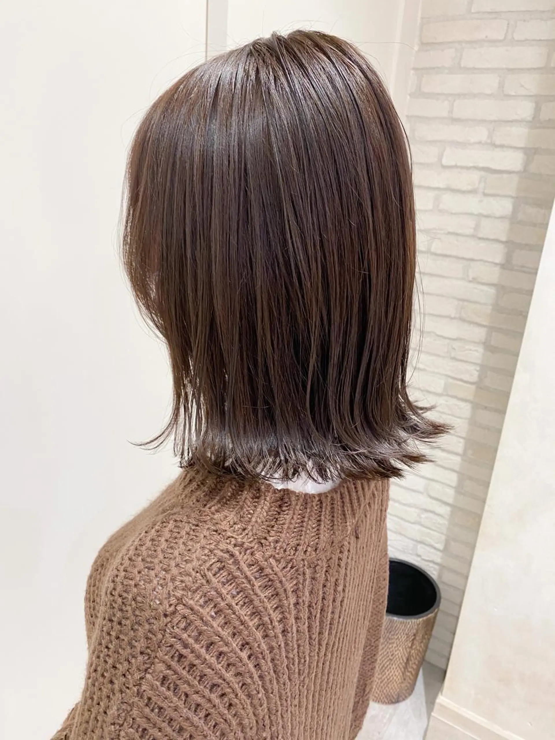 ミディアム カラー 透明感カラー ボブ 横浜🍒耳つぼ エクステ／RIEのヘアスタイル