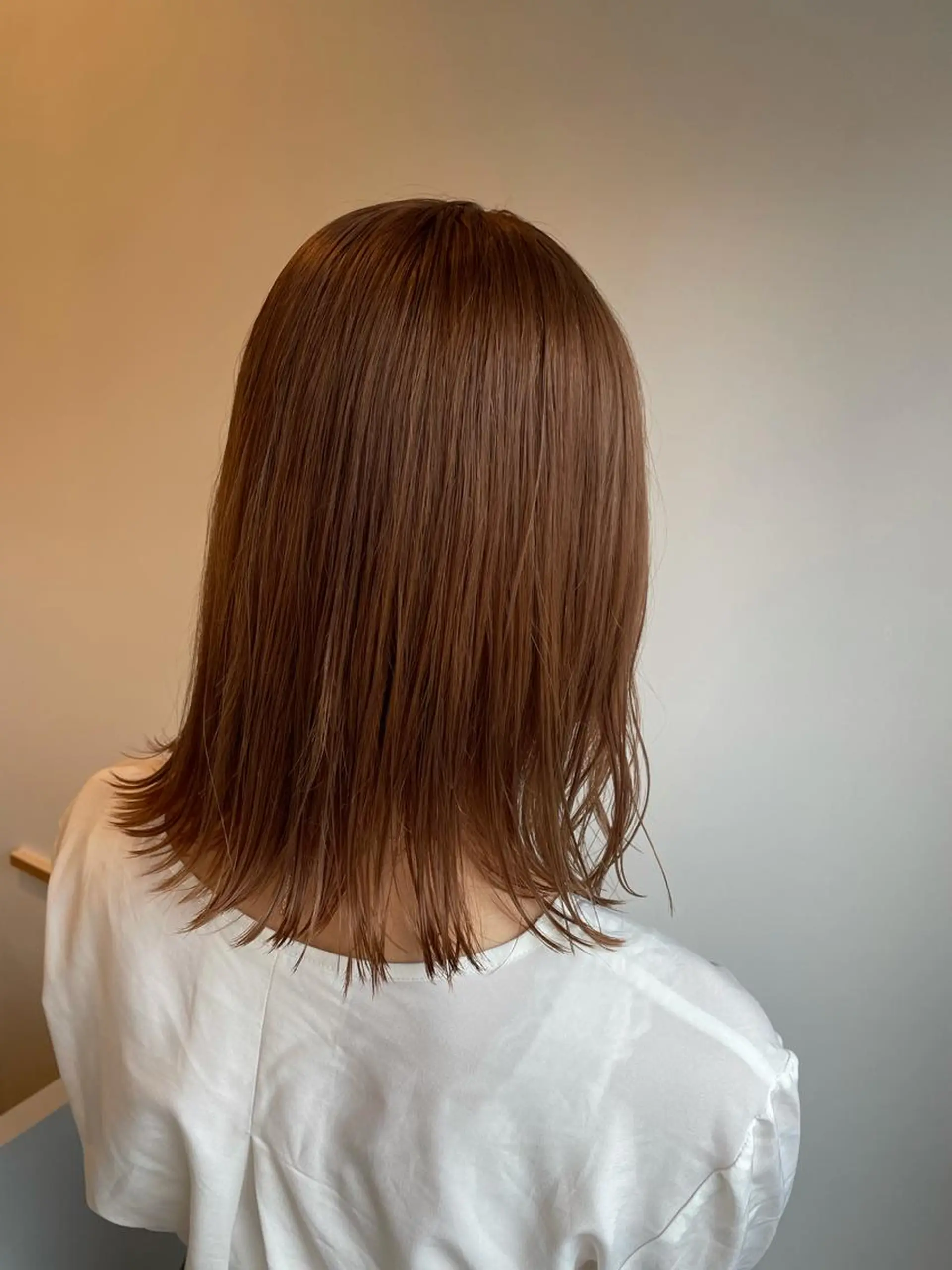 ミディアム カラー ベージュカラー ブリーチ ミルクティーベージュ ピンクカラー カット ヘアカラー トリートメント 中目黒🌼 🌼ハナのヘアスタイル