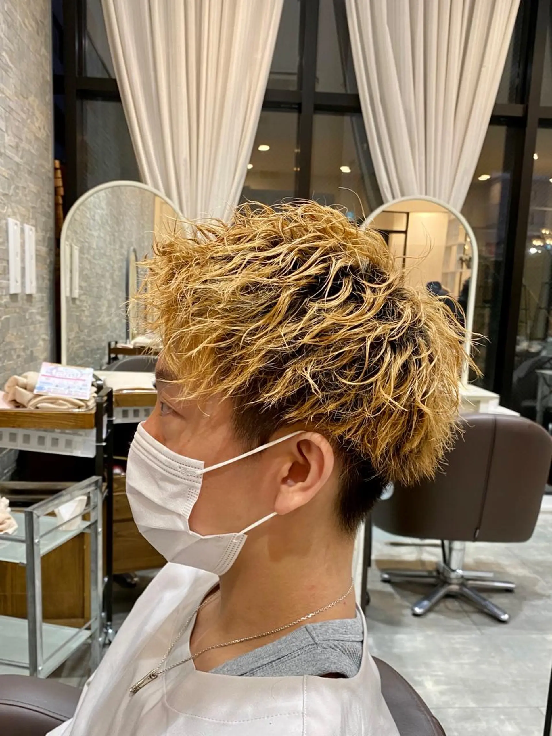 パーマ メンズ カット パーマ トリートメント JUI/縮毛/ボブ/ デザインカラー/代表のヘアスタイル
