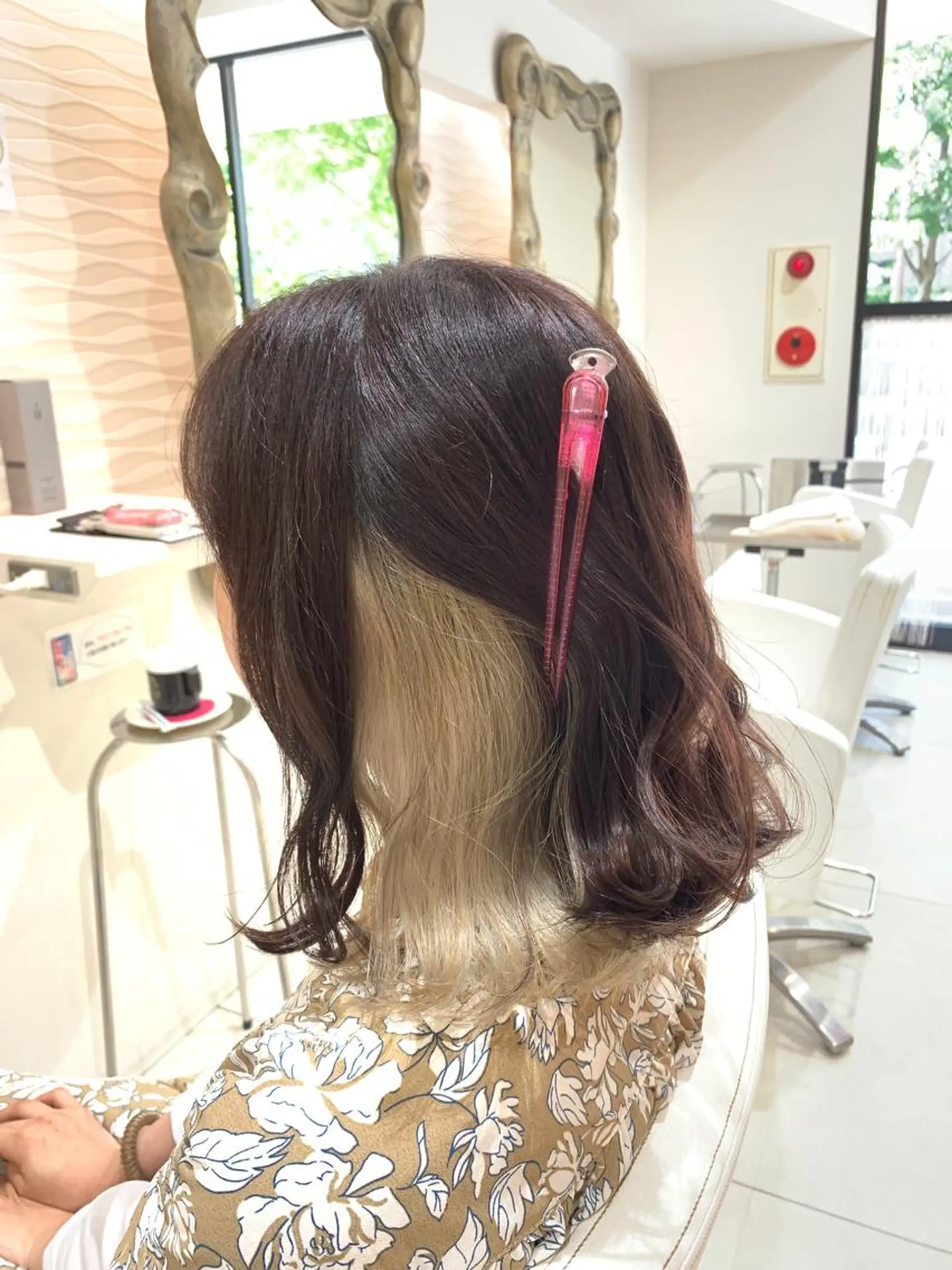 ミディアム カラー ヘアカラー 松吉 純平のヘアスタイル